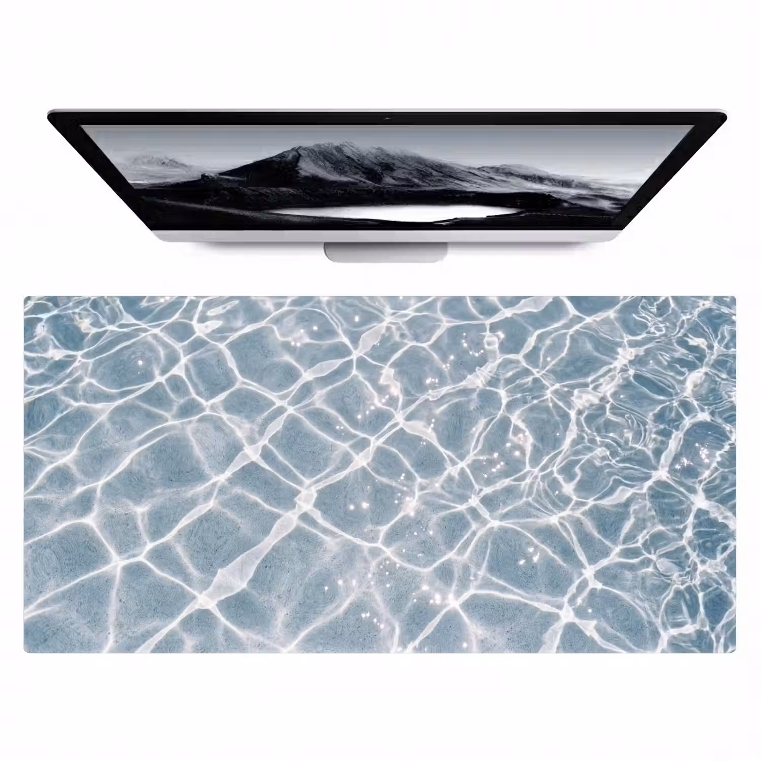Water - Reflectie - Zonlicht Muismat XXL klein -zzz3d