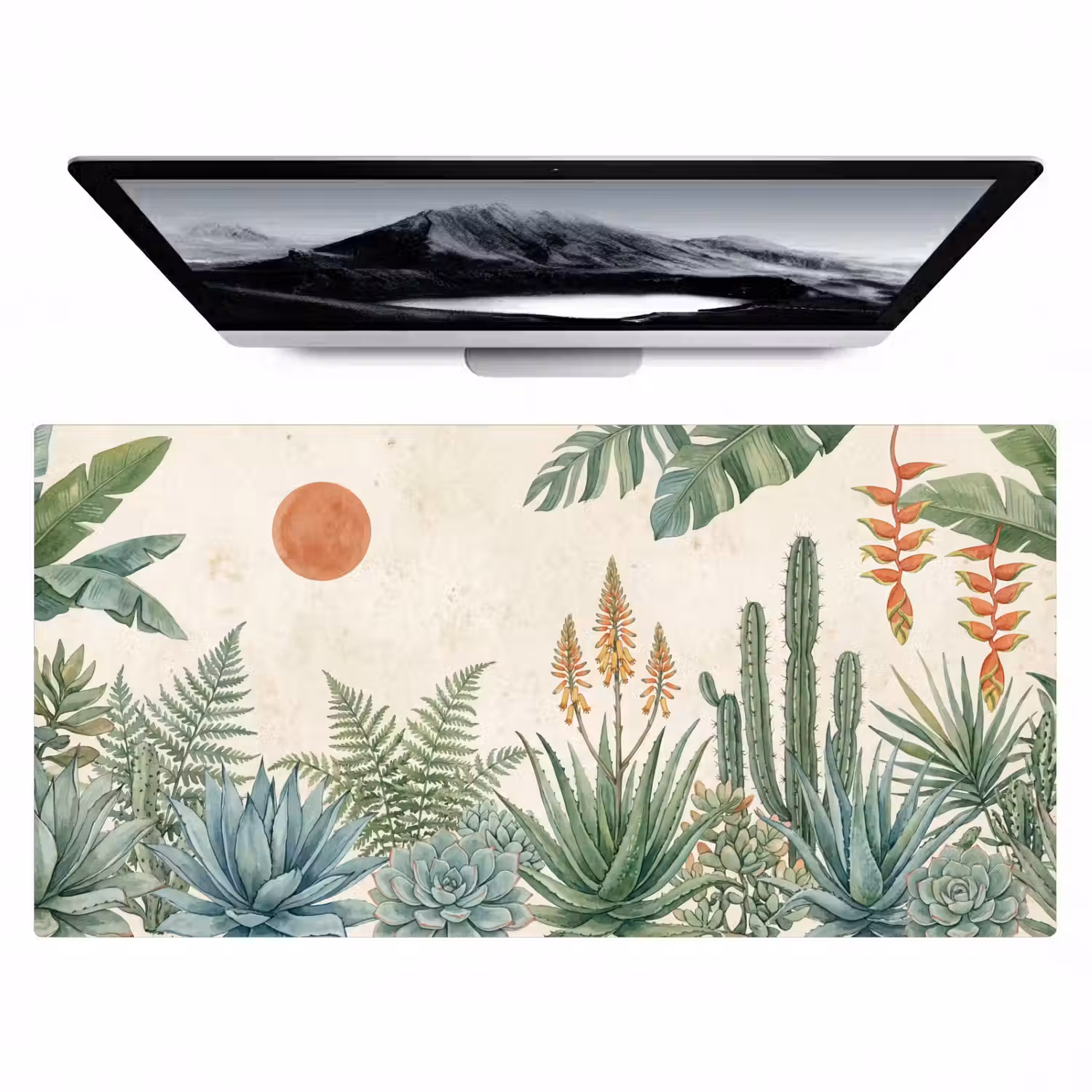 Woestijn - Planten - Groen Muismat XXL klein -zzz3d
