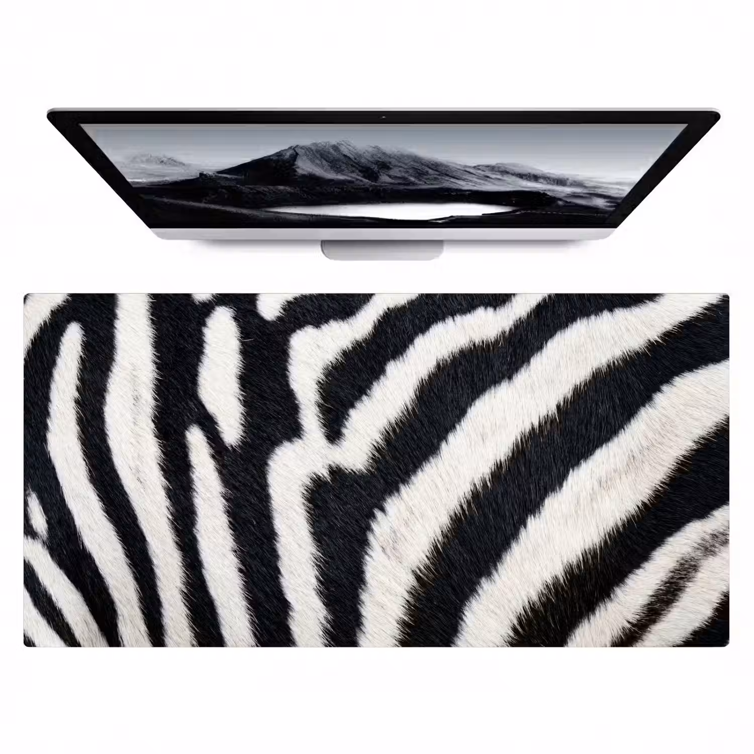 Zebra - Vacht - Klassiek - Zwart - Wit Muismat XXL klein -zzz3d