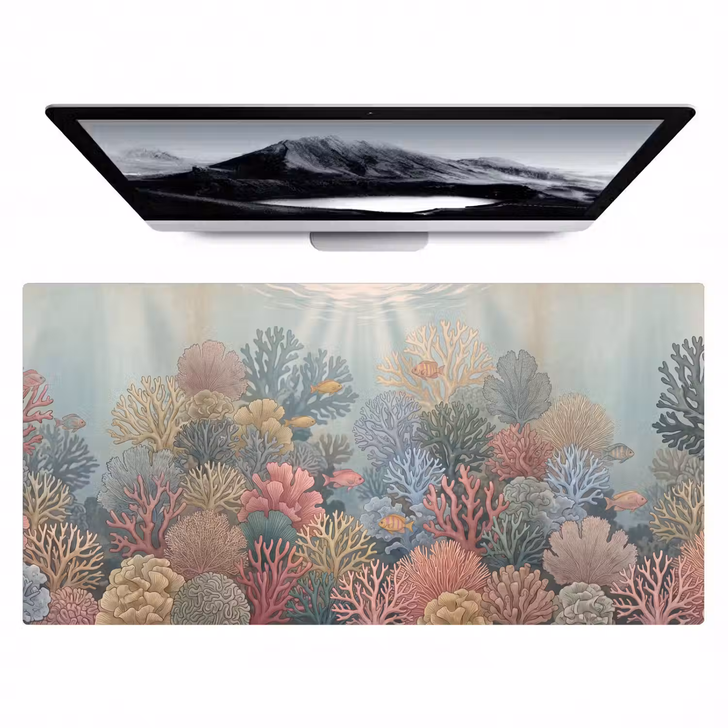 Zee - Koraal - Vis - Natuur - Kleurrijk Muismat XXL klein -zzz3d