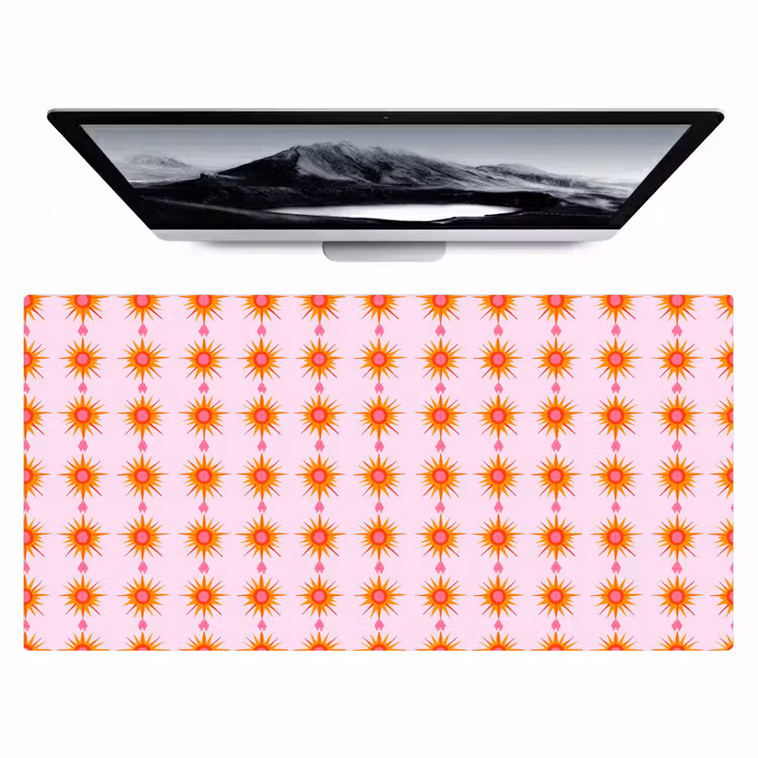 Zon - Motief - Roze Muismat XXL klein 681 -zzz3d