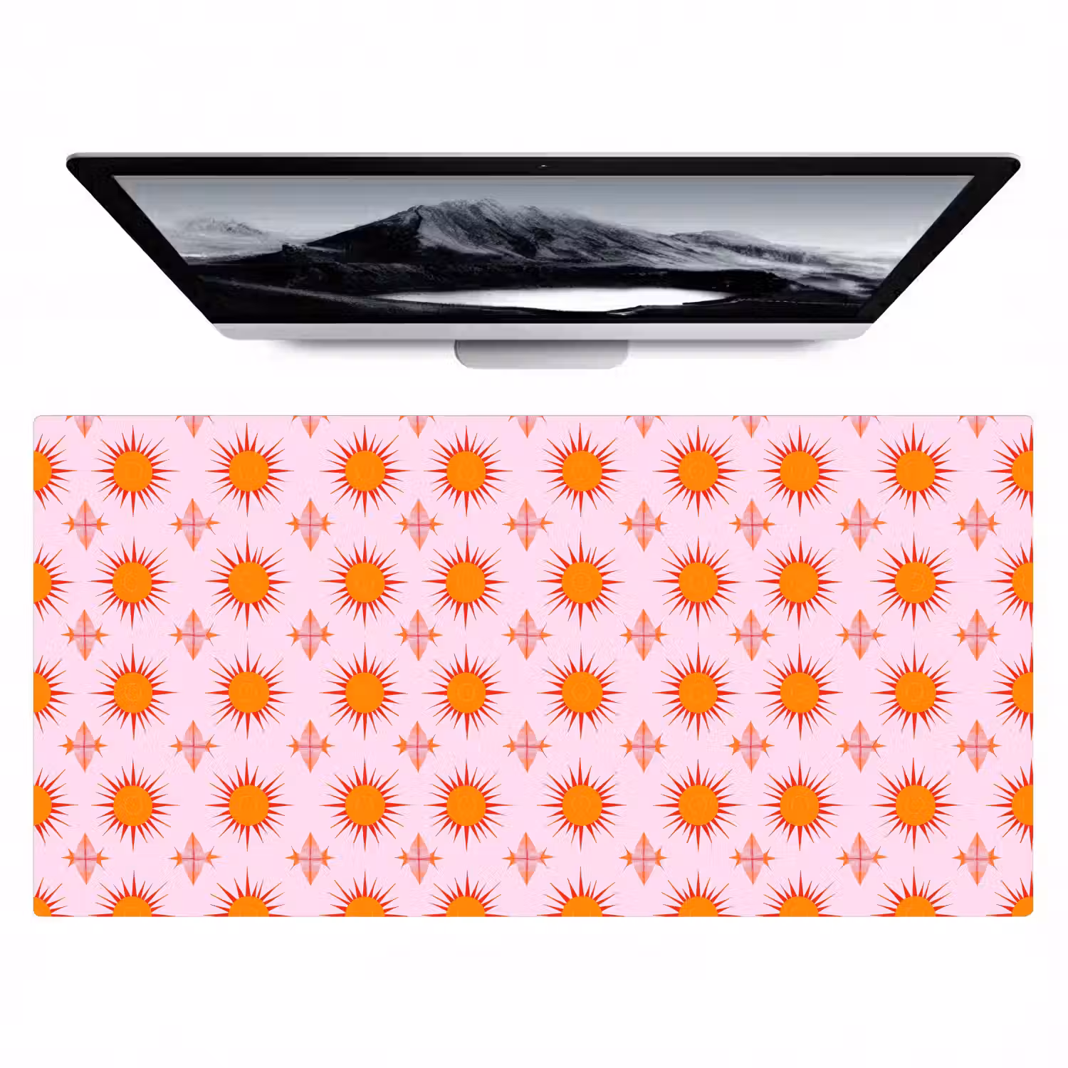 Zon - Patroon - Roze Muismat XXL klein 681 -zzz3d