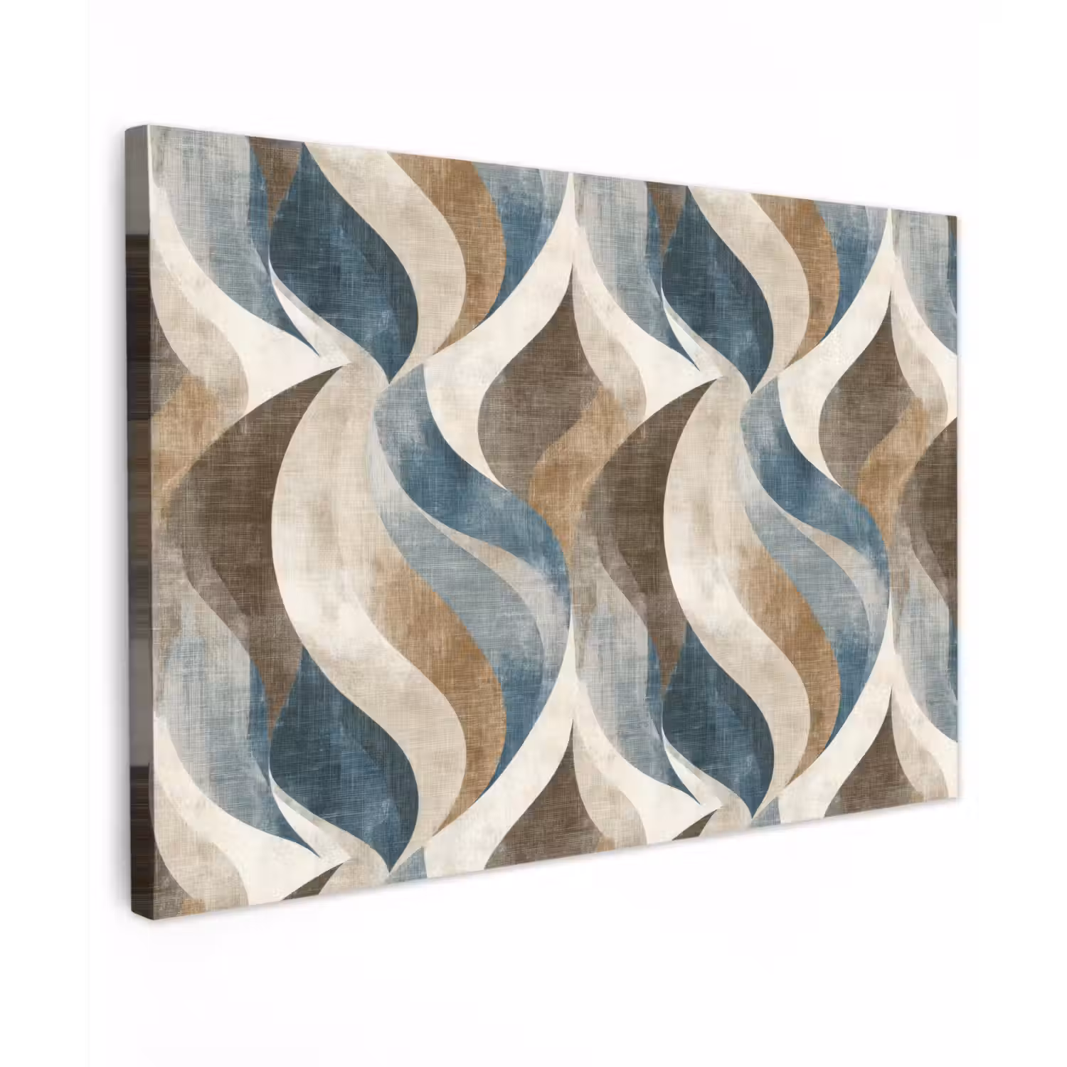 Abstract - Golven - Kleurrijk canvas 2cm klein 34 -z3d