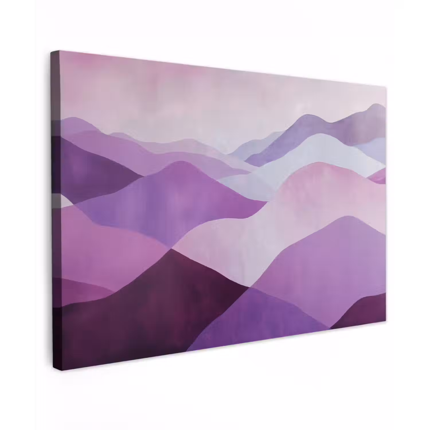 Abstract - Heuvels - Landschap - Paars canvas 2cm klein -z3d