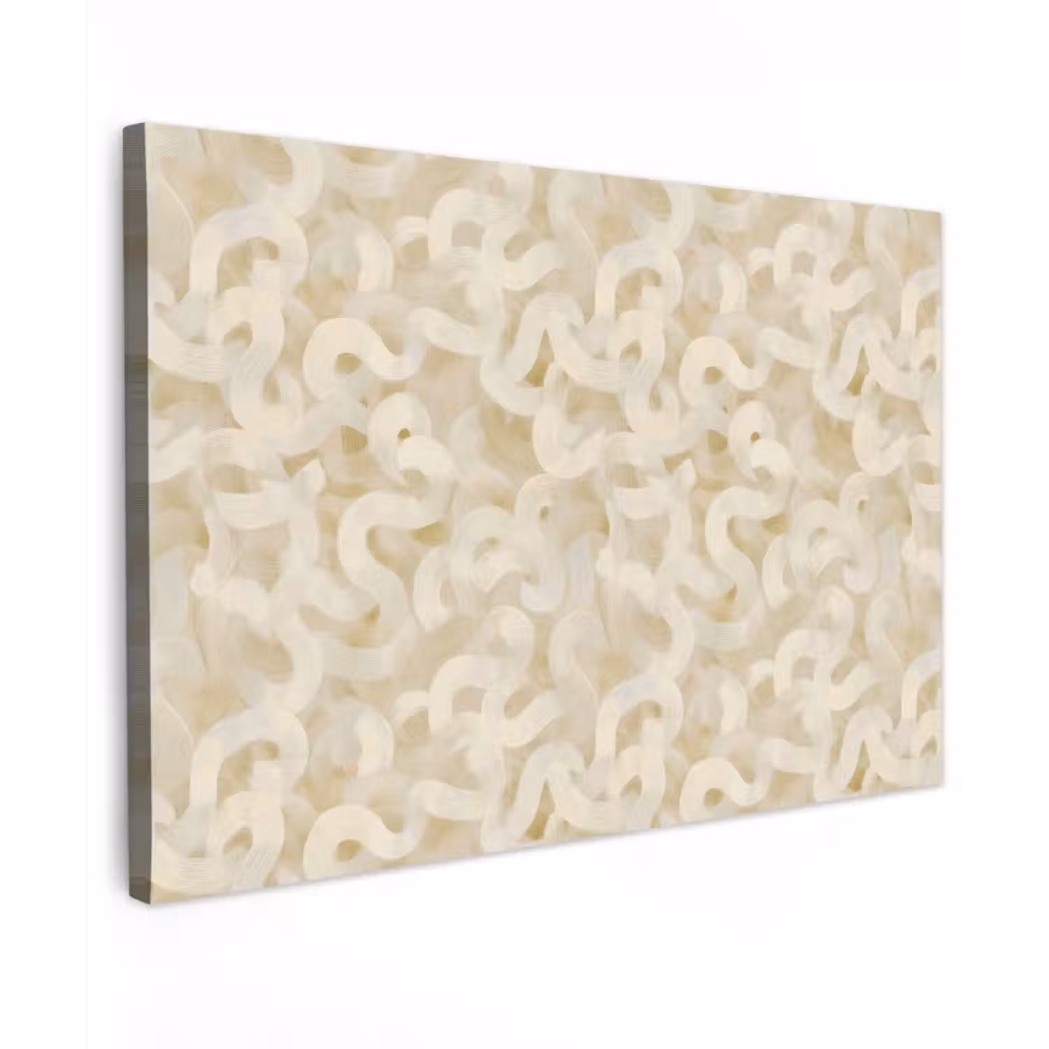 Abstract - Lijnen - Beige canvas 2cm klein 34 -z3d
