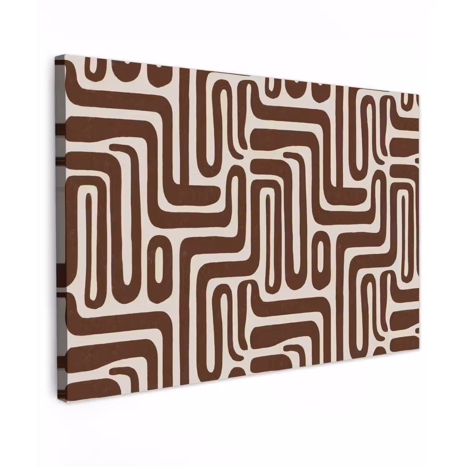 Abstract - Patroon - Bruin canvas 2cm klein 34 -z3d