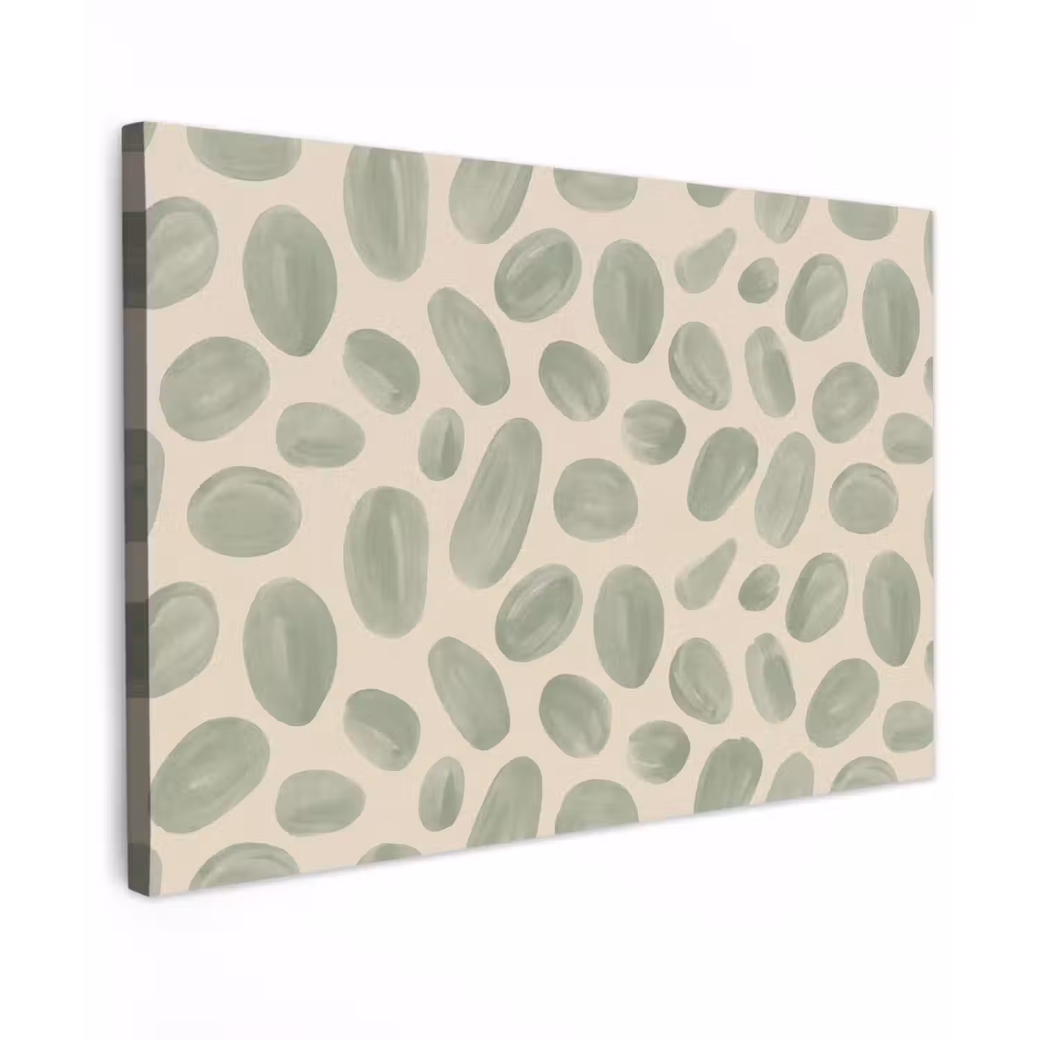 Abstract - Patroon - Organisch - Groen - Modern canvas 2cm klein -z3d