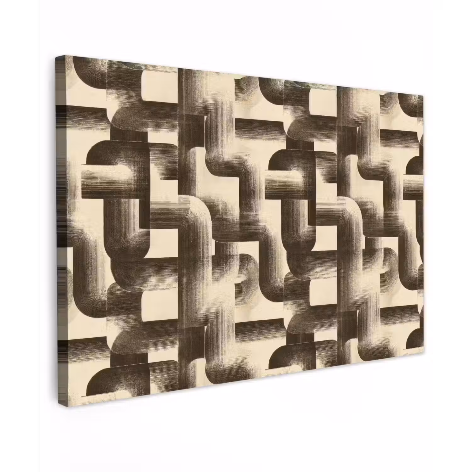 Abstract - Retro - Zwart canvas 2cm klein 34 -z3d