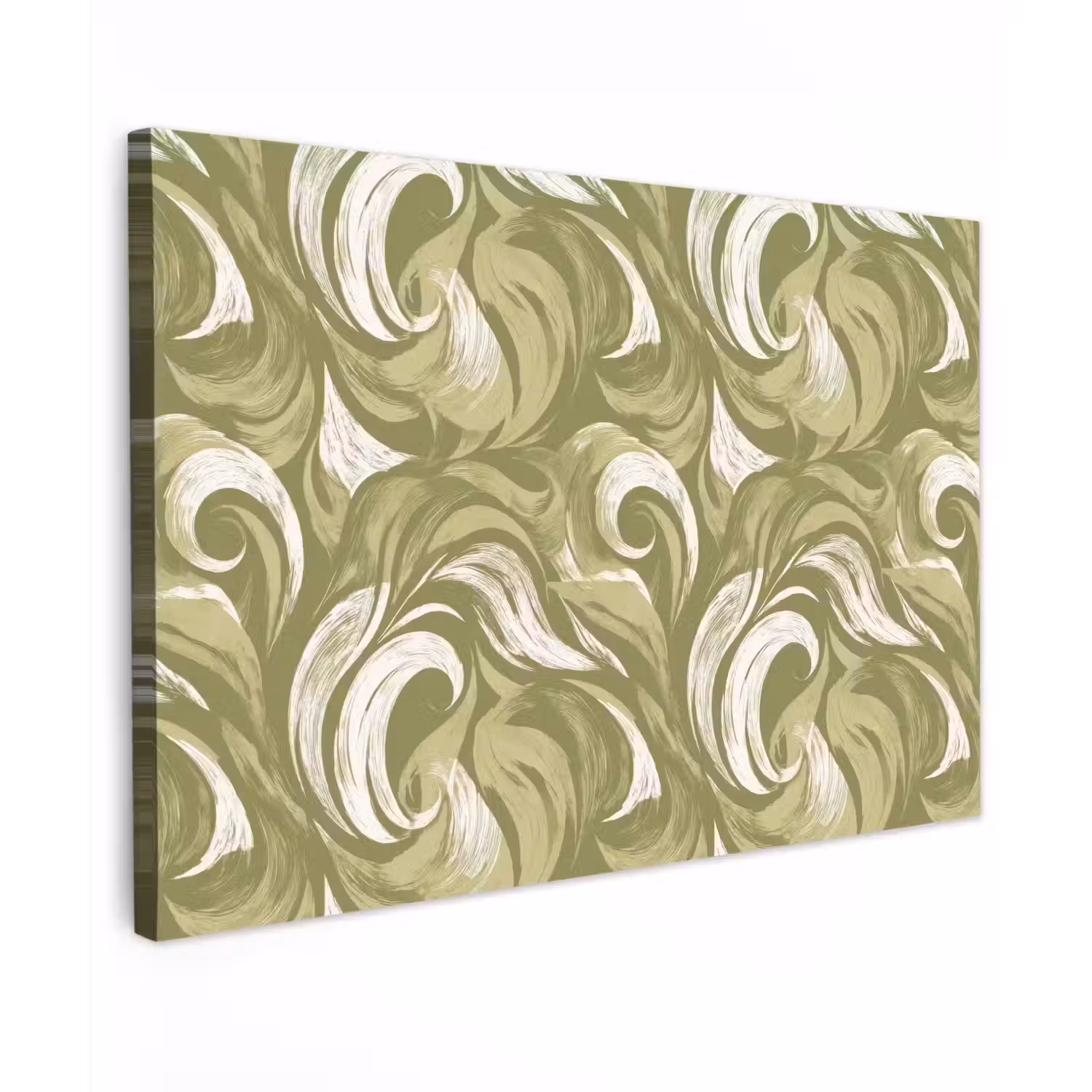 Abstract - Textuur - Groen canvas 2cm klein 34 -z3d