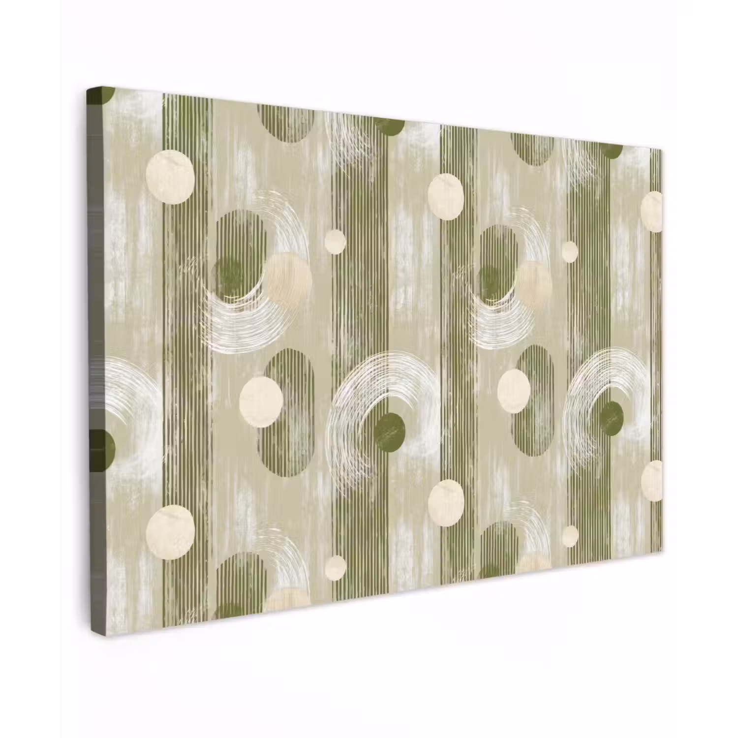 Artistiek - Modern - Groen canvas 2cm klein 34 -z3d