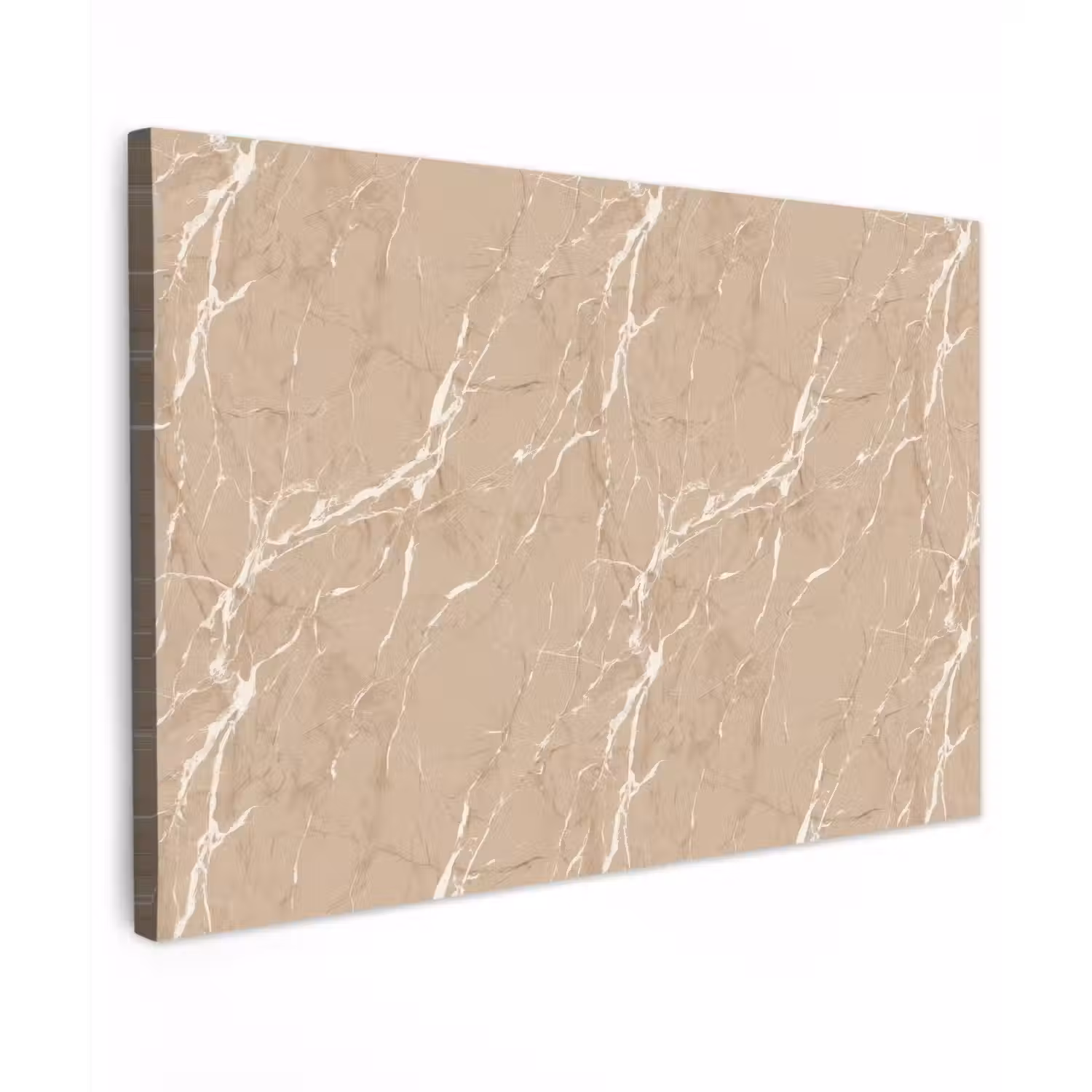 Beige - Marmer - Organisch - Wit canvas 2cm klein 34 -z3d