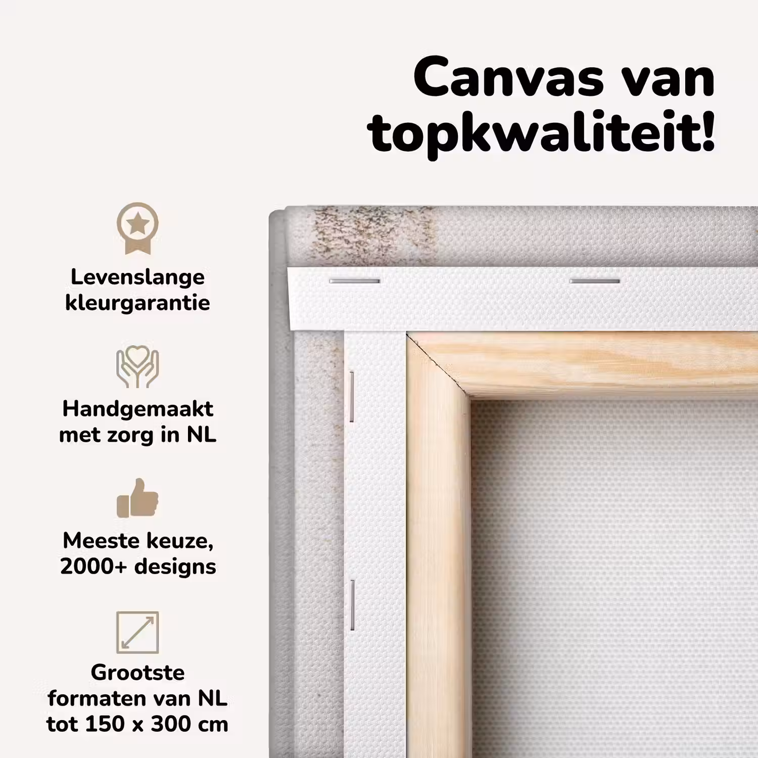 Beton - Muur - Wit canvas 2cm middel -zzzsfeer2_topdoek
