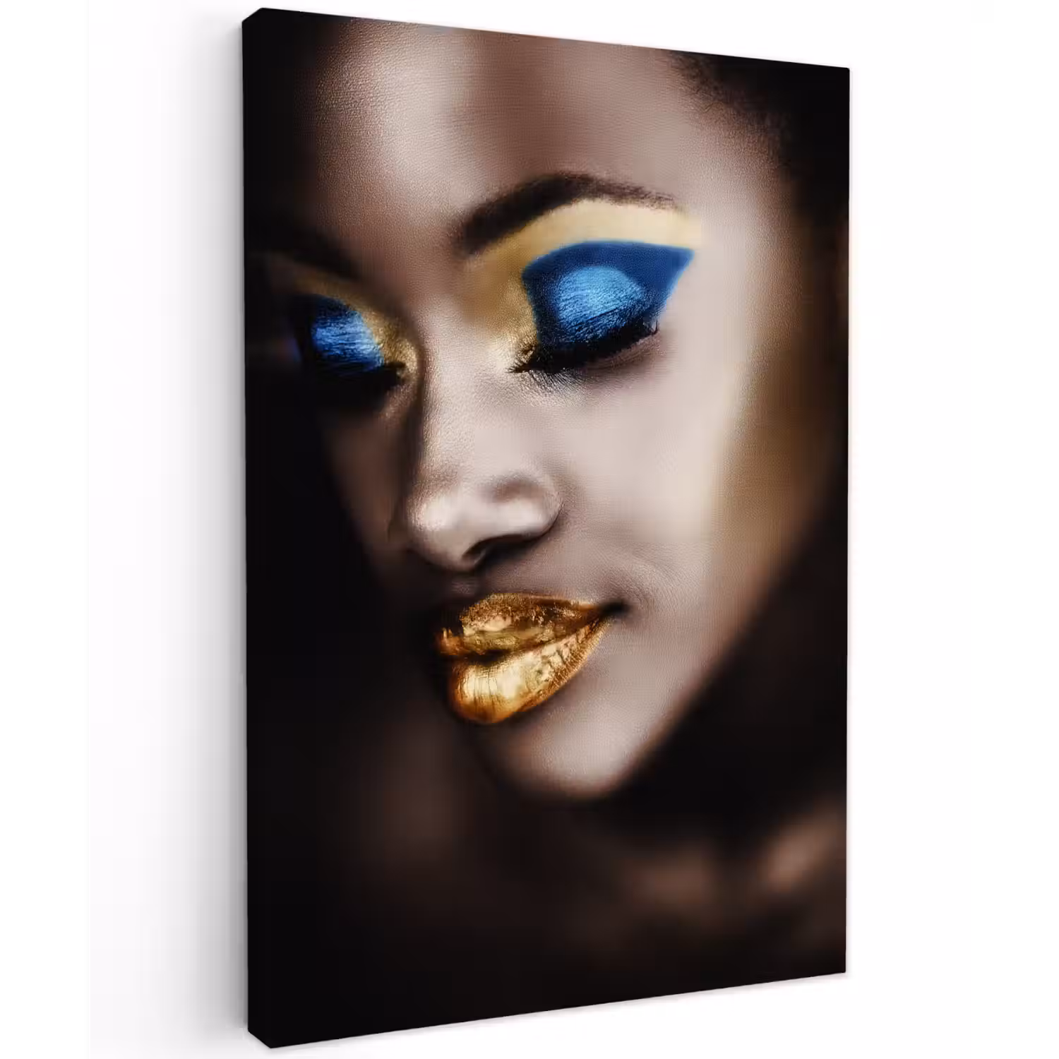 Black and Gold - Vrouw - Make up canvas 2cm klein -z3d
