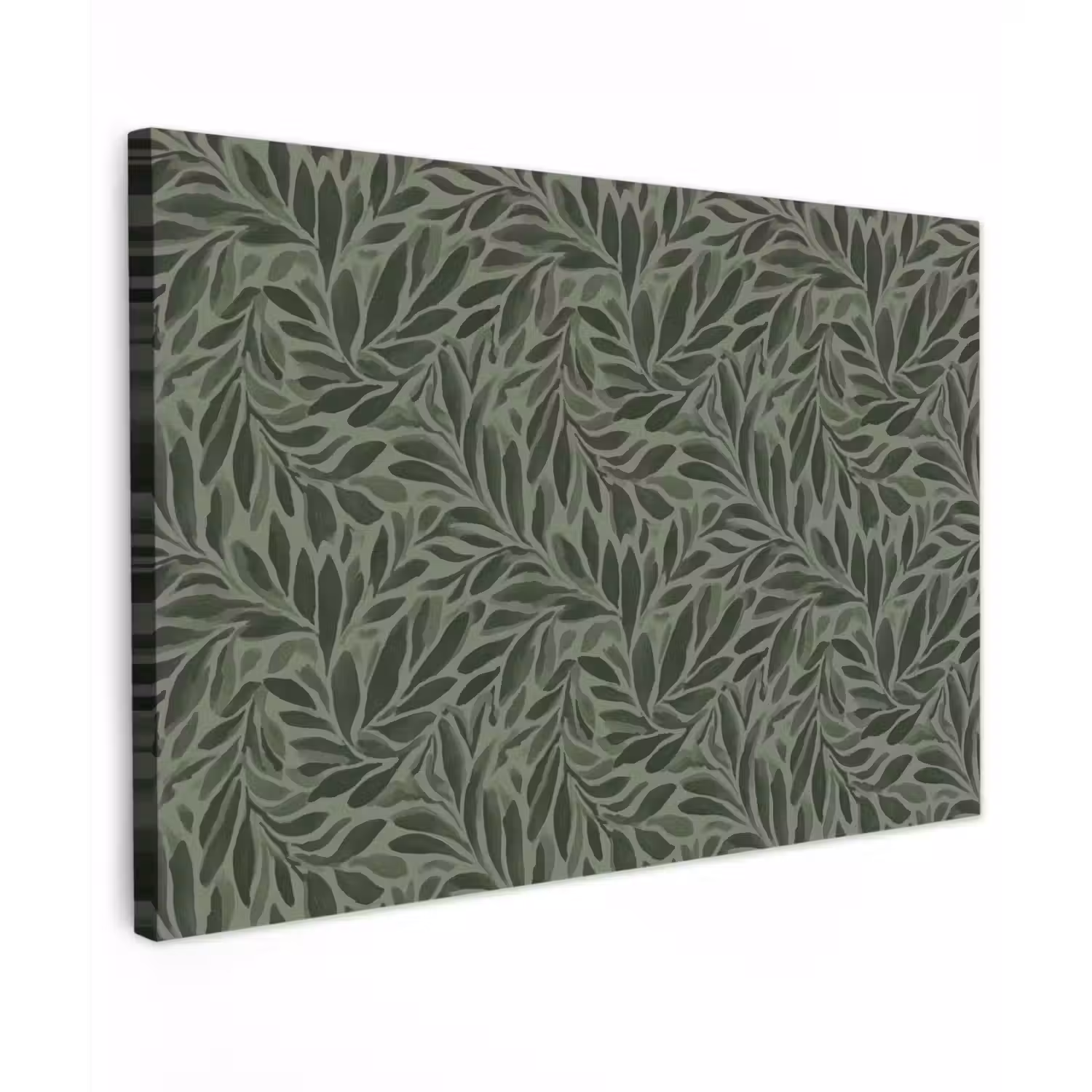 Bladeren - Organisch - Groen canvas 2cm klein 34 -z3d