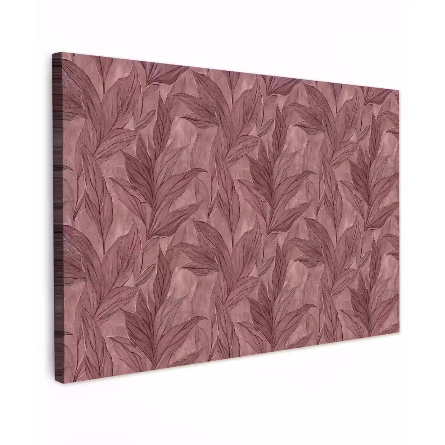 Bladeren - Patroon - Paars canvas 2cm klein 34 -z3d