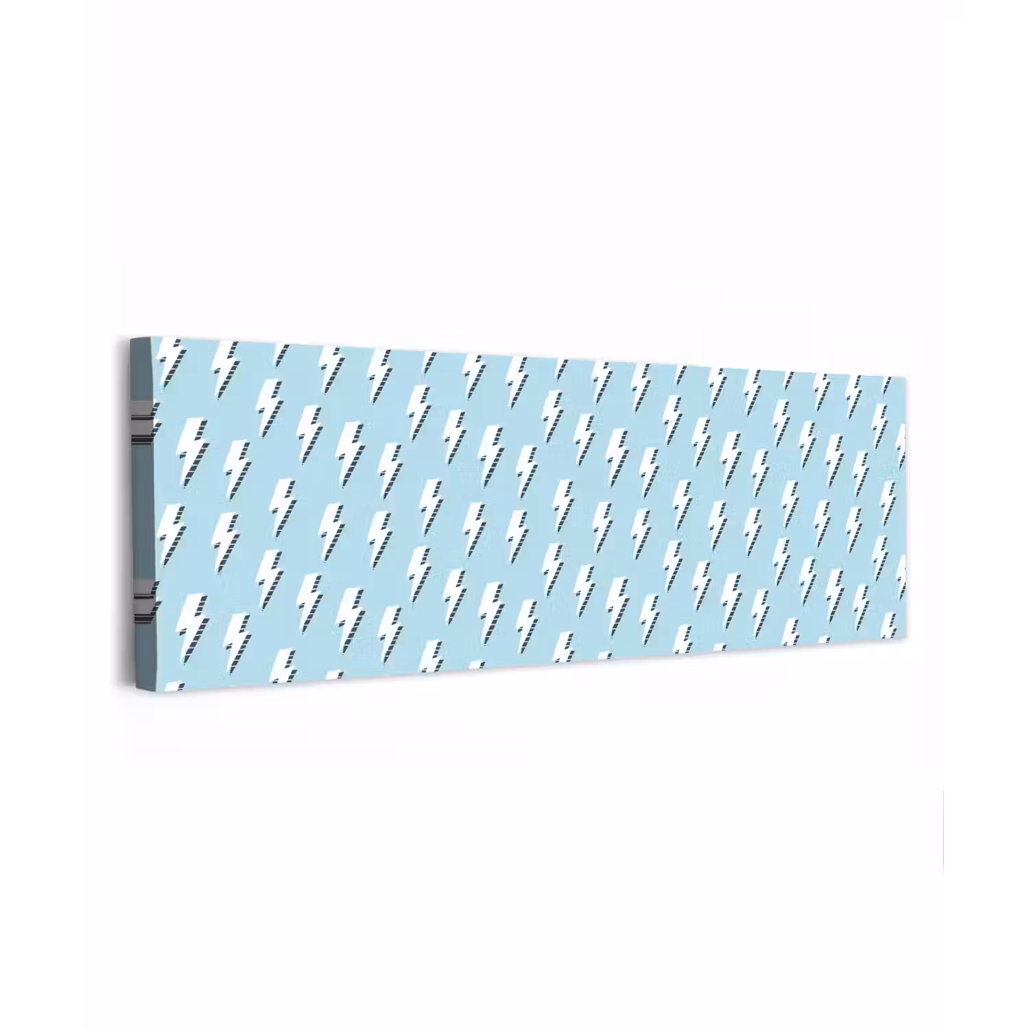 Blauw - Wit - Patroon - Bliksem canvas 2cm klein 828 -z3d