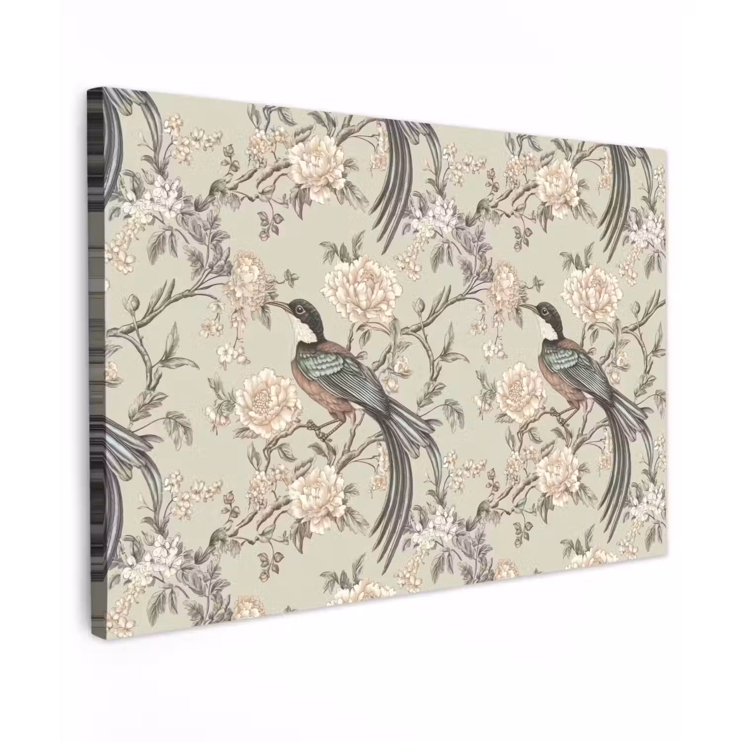 Bloem - Vogel - Kleurrijk canvas 2cm klein 34 -z3d