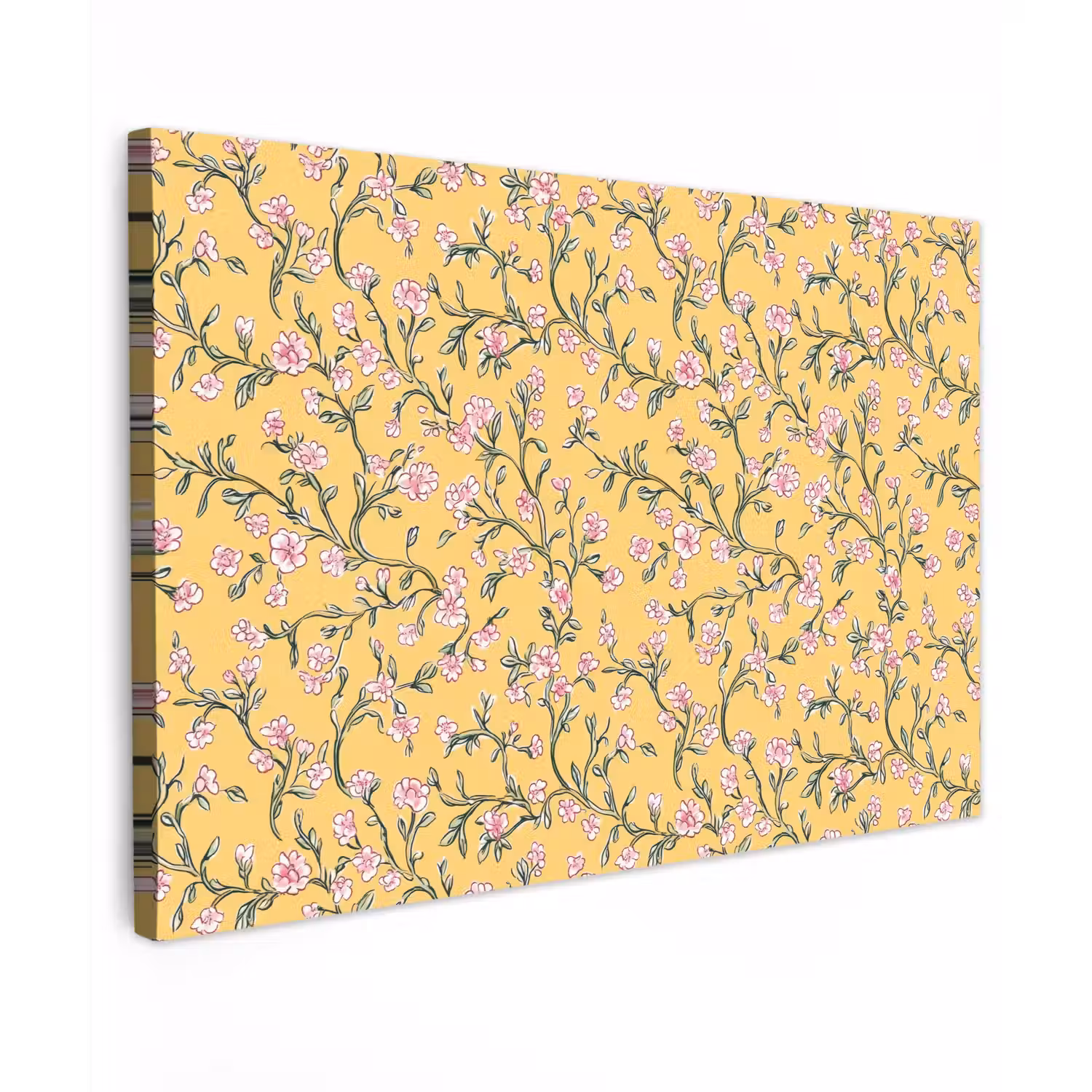 Bloemen - Motief - Geel canvas 2cm klein 34 -z3d