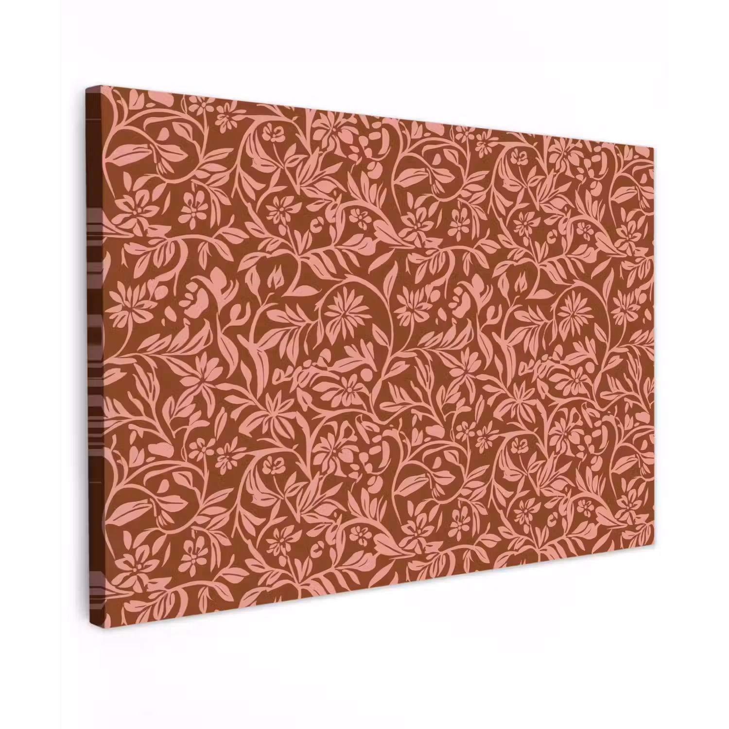 Bloemen - Print - Roze canvas 2cm klein 34 -z3d