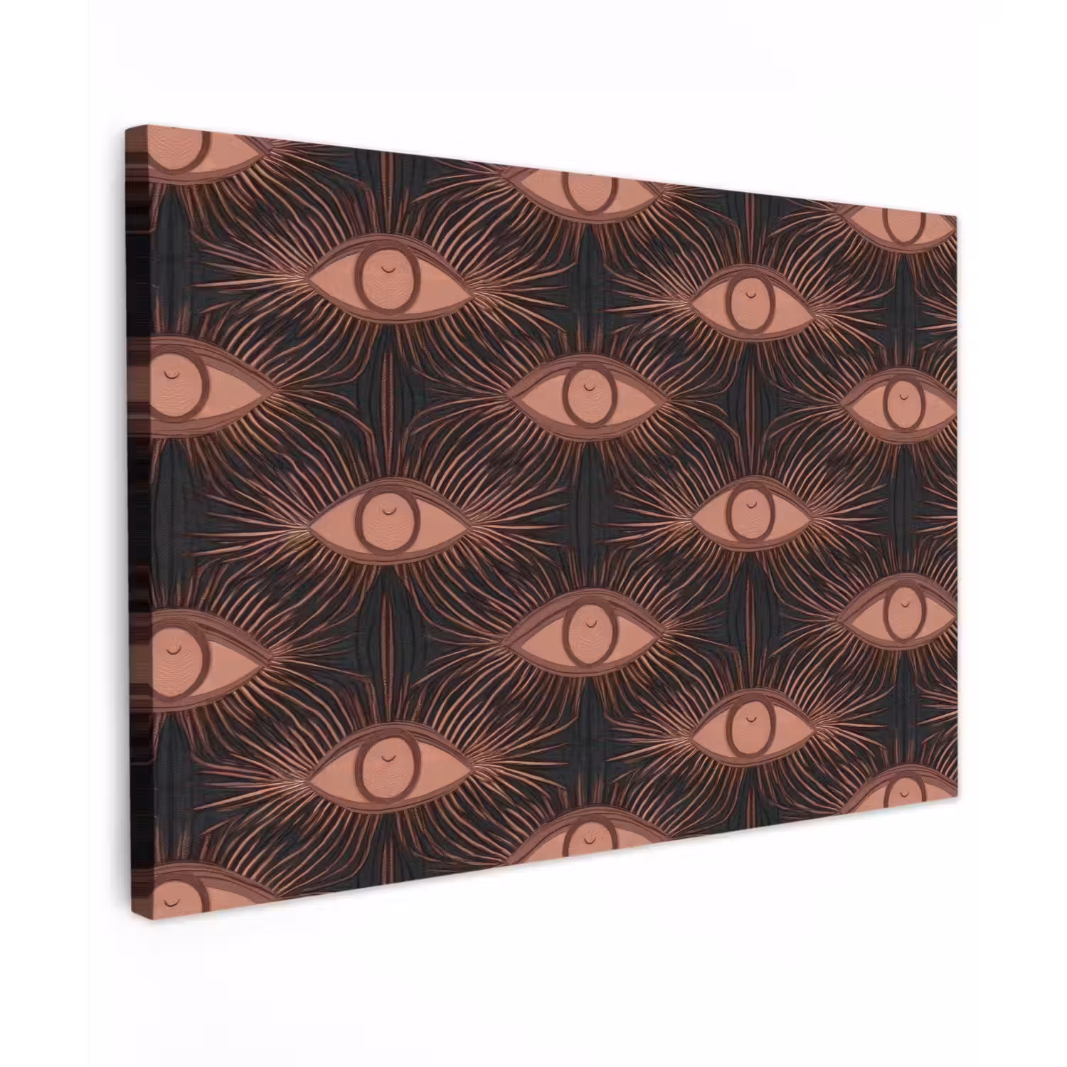 Boheems - Oog - Bruin canvas 2cm klein 34 -z3d