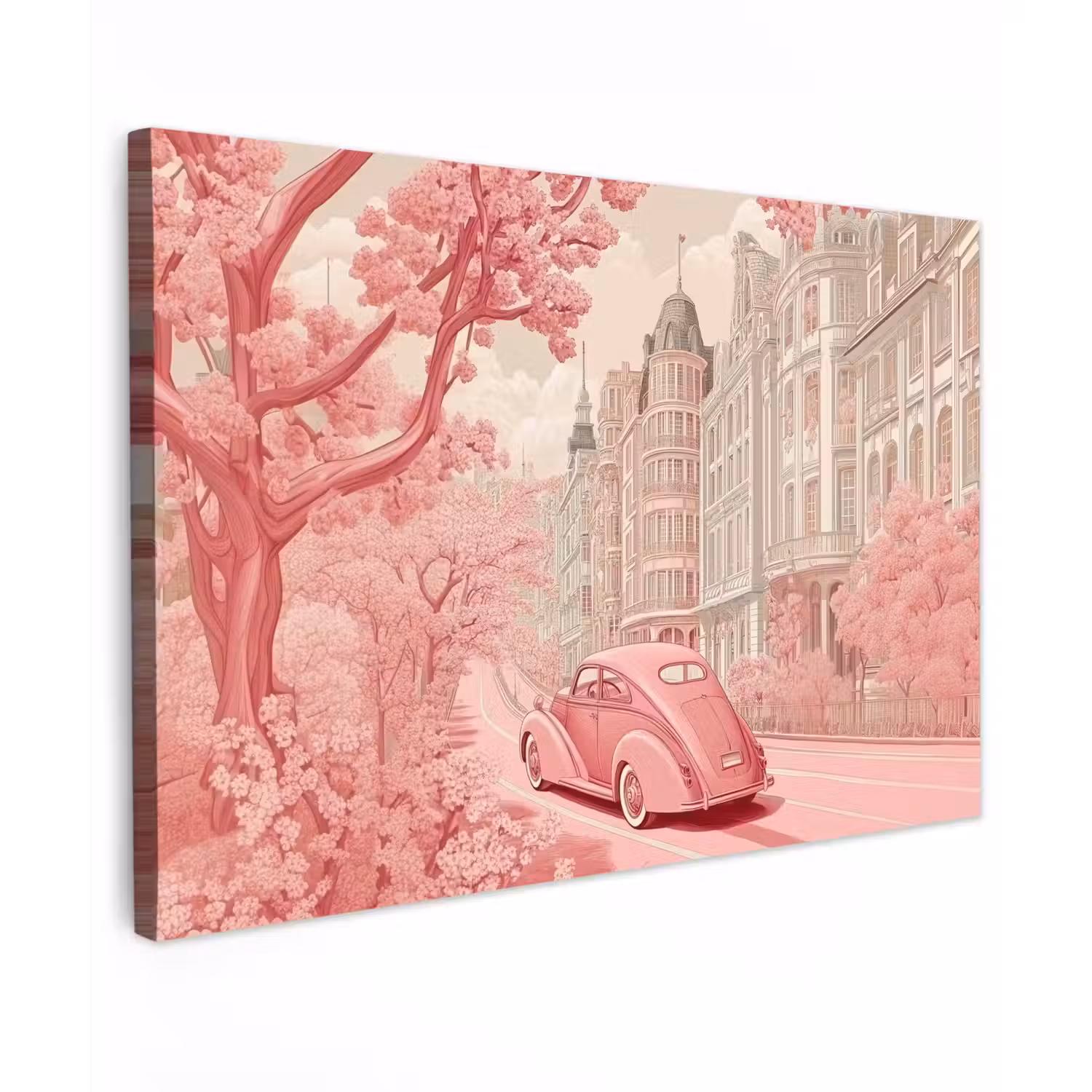 City - Car - Pink canvas 2cm klein -z3d