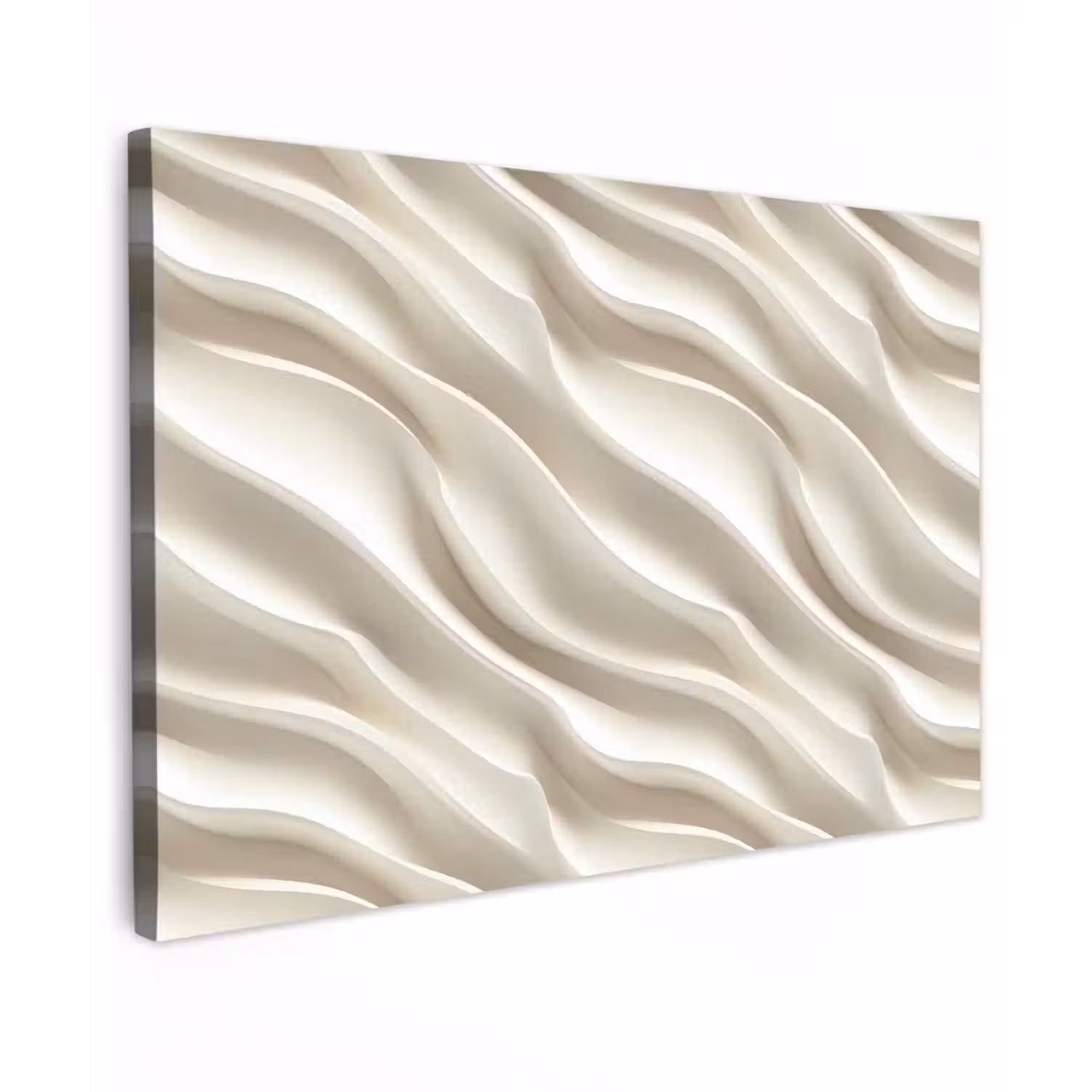Diagonaal - Golven - Crème canvas 2cm klein 34 -z3d