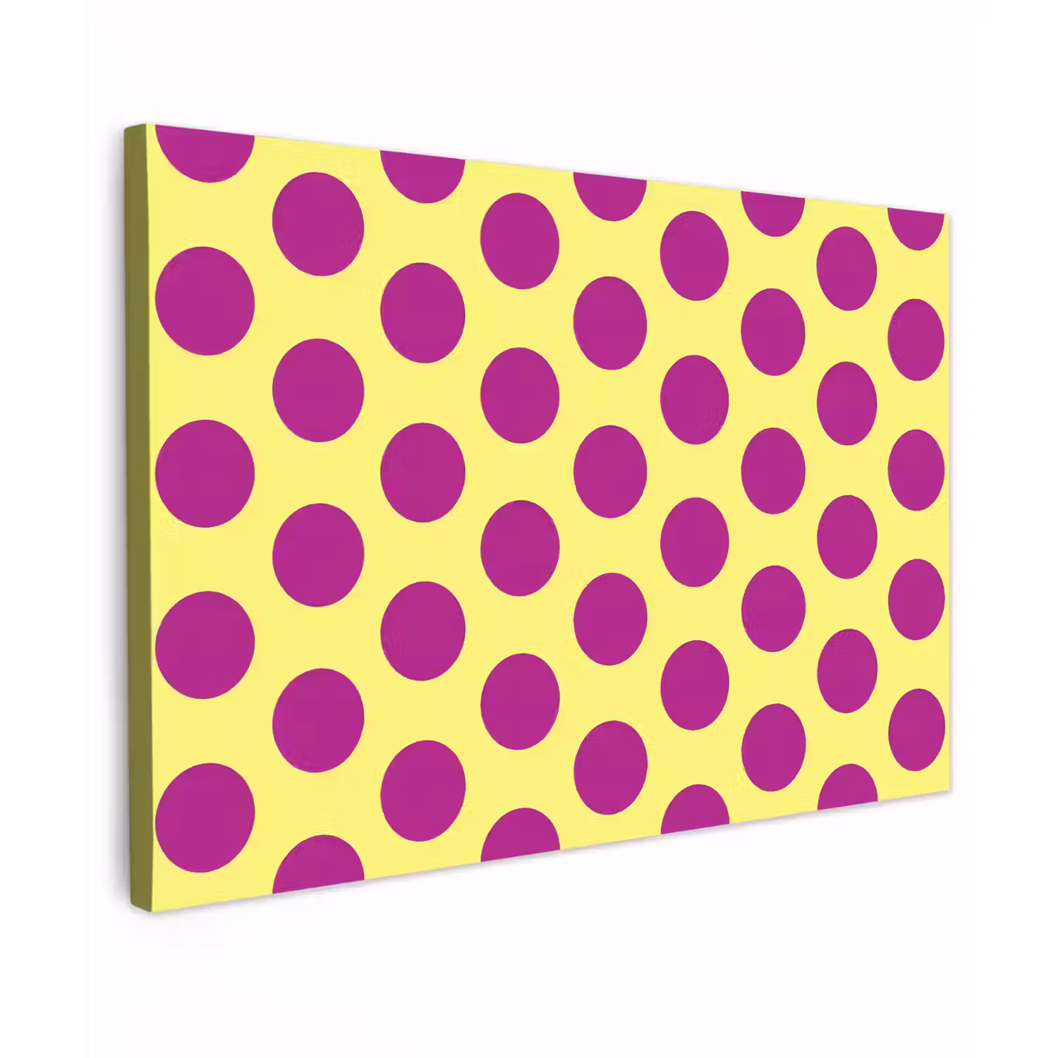 Dots - Klassiek - Geel canvas 2cm klein 34 -z3d