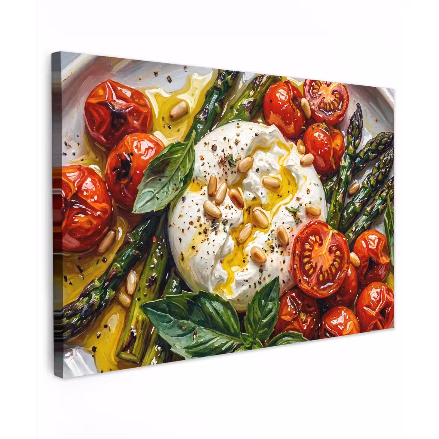 Eten - Groenten - Kaas - Modern - Vers canvas 2cm klein -z3d
