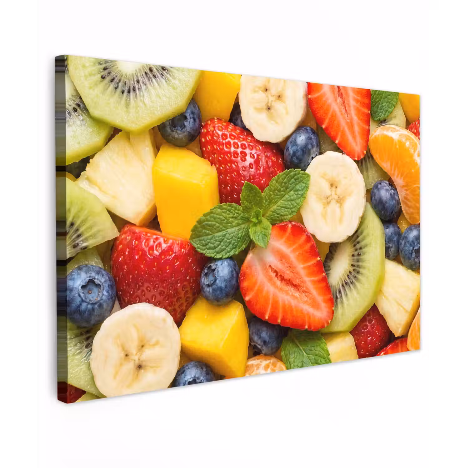 Fruit - Plakjes - Eten - Kleurrijk canvas 2cm klein -z3d