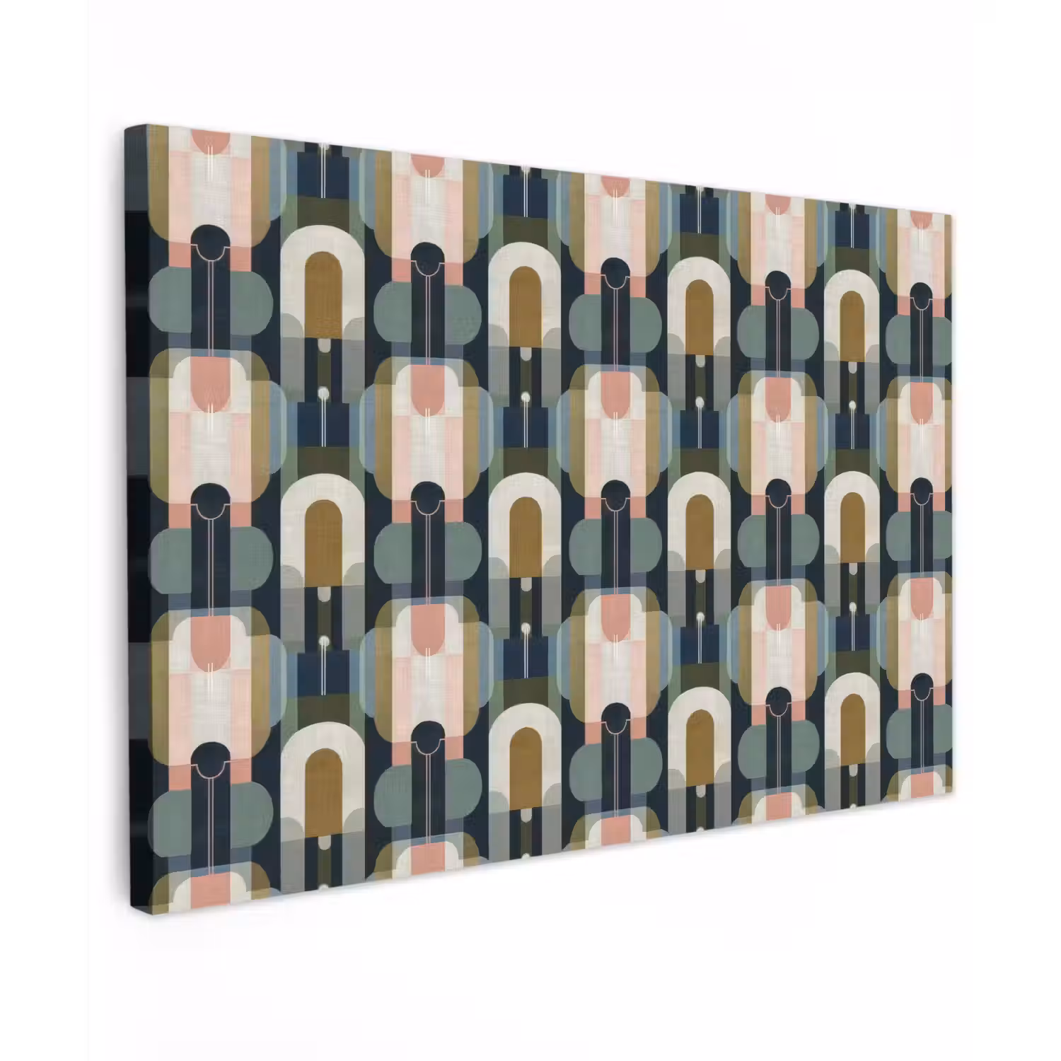 Geografisch - Modern - Kleurrijk canvas 2cm klein 34 -z3d