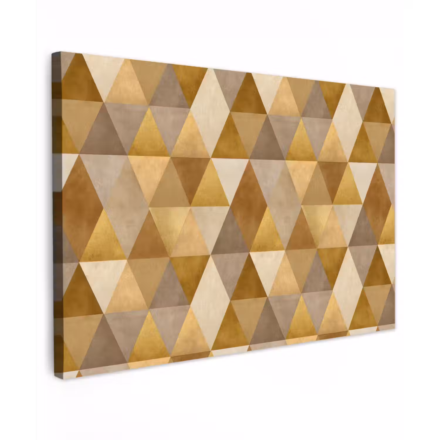 Geometrisch - Driehoek - Goud canvas 2cm klein 34 -z3d
