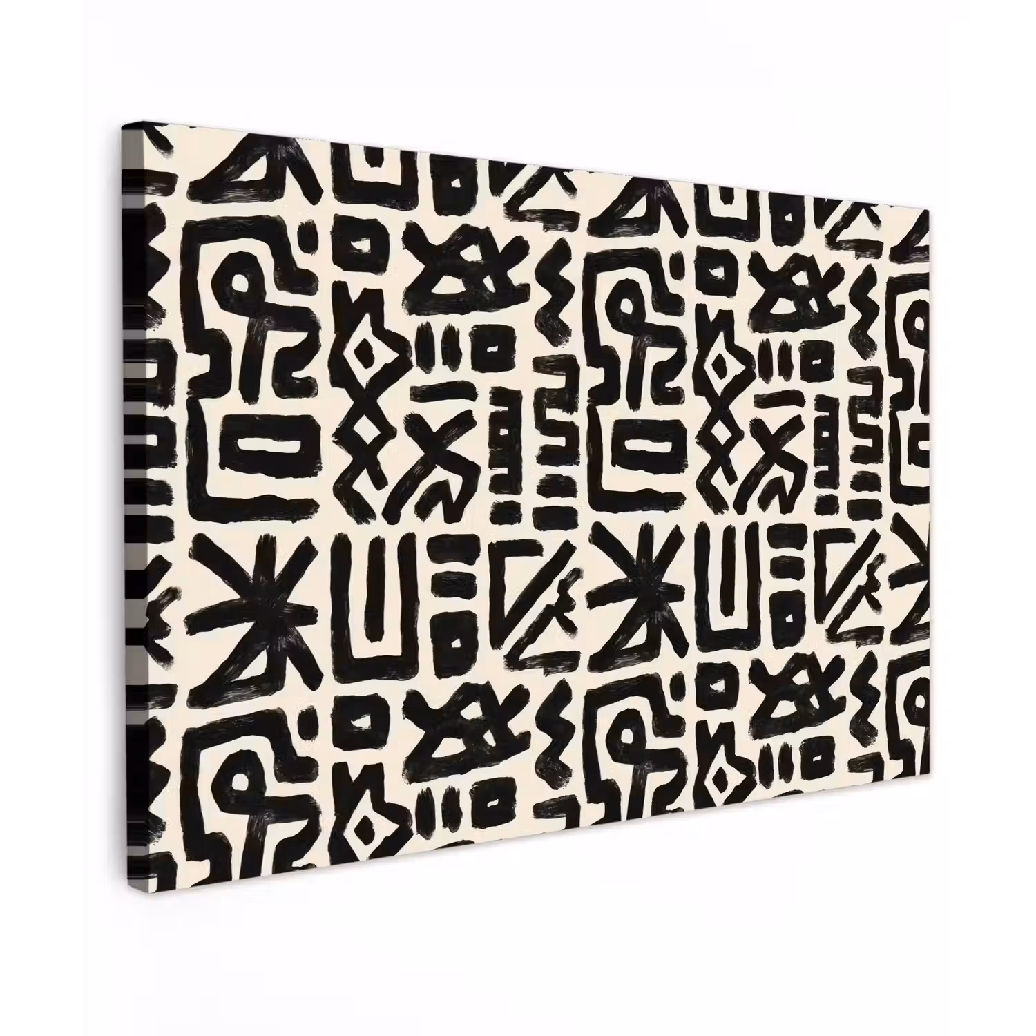 Geometrisch - Figuren - Zwart canvas 2cm klein 34 -z3d