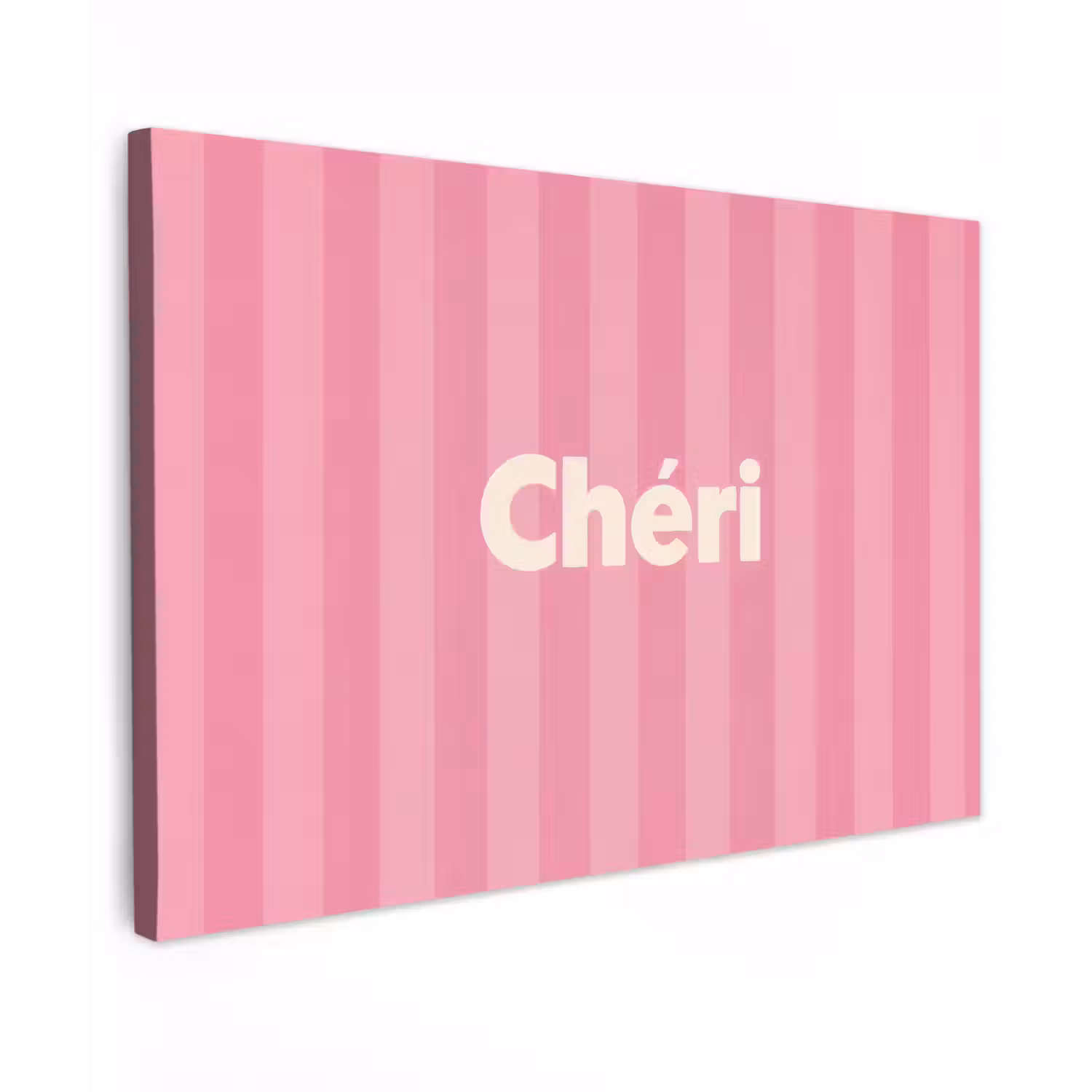 Gestreept - Roze - Chéri canvas 2cm klein -z3d