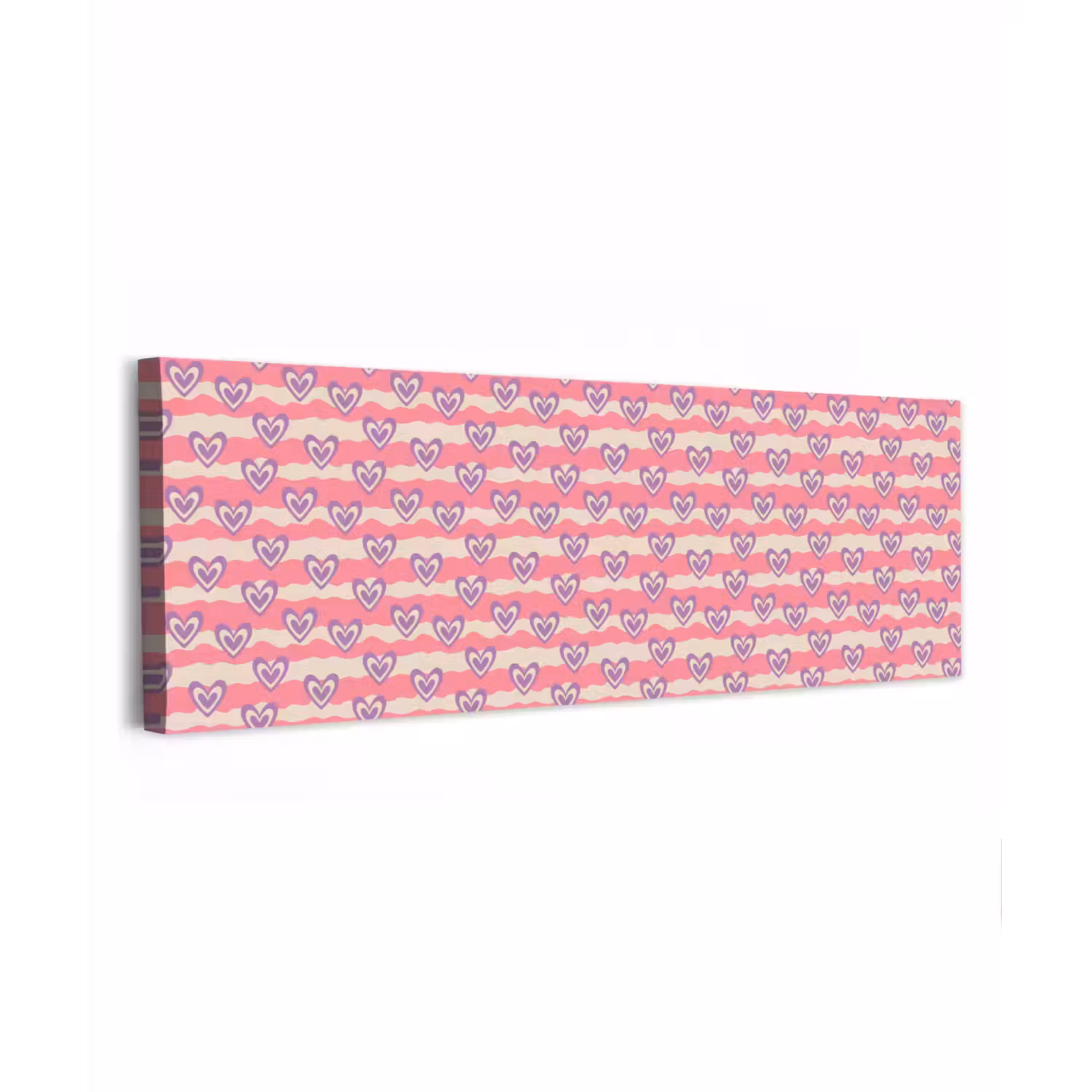 Golven - Patroon - Hartjes - Retro canvas 2cm klein 828 -z3d