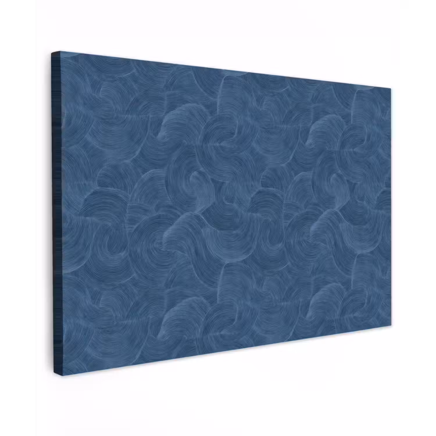 Golven - Textuur - Patroon - Blauw canvas 2cm klein 34 -z3d