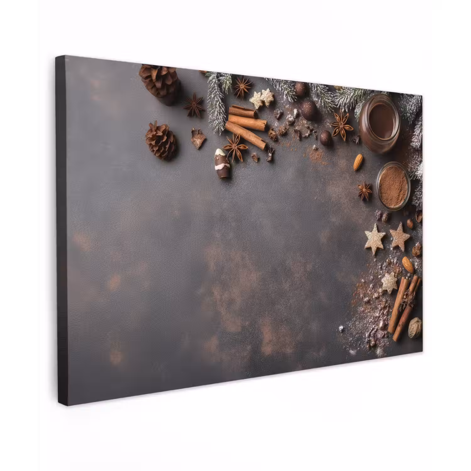 Kaneel - Christmas - Bruin - Brons canvas 2cm klein -z3d