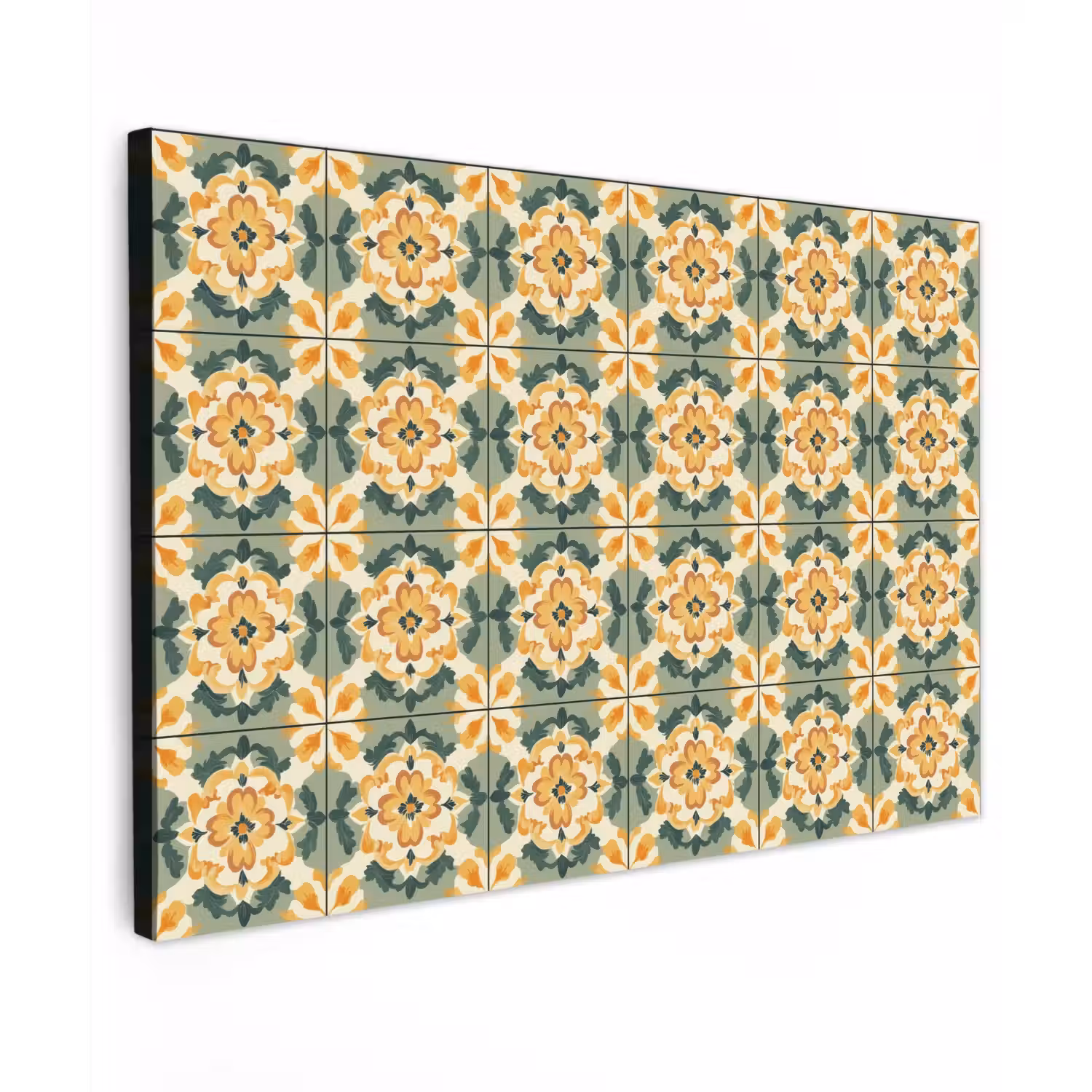 Keramiek - Verweerd - Kleurrijk canvas 2cm klein 34 -z3d