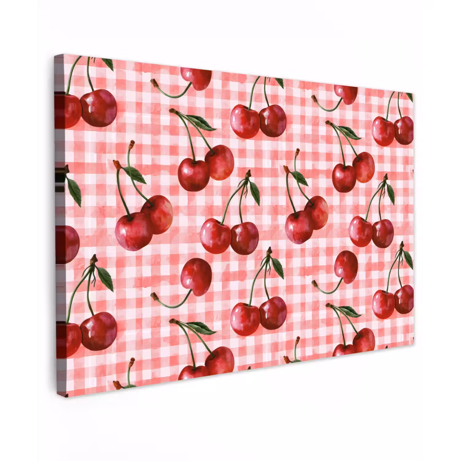 Kersen - Blokken - Rood canvas 2cm klein 34 -z3d