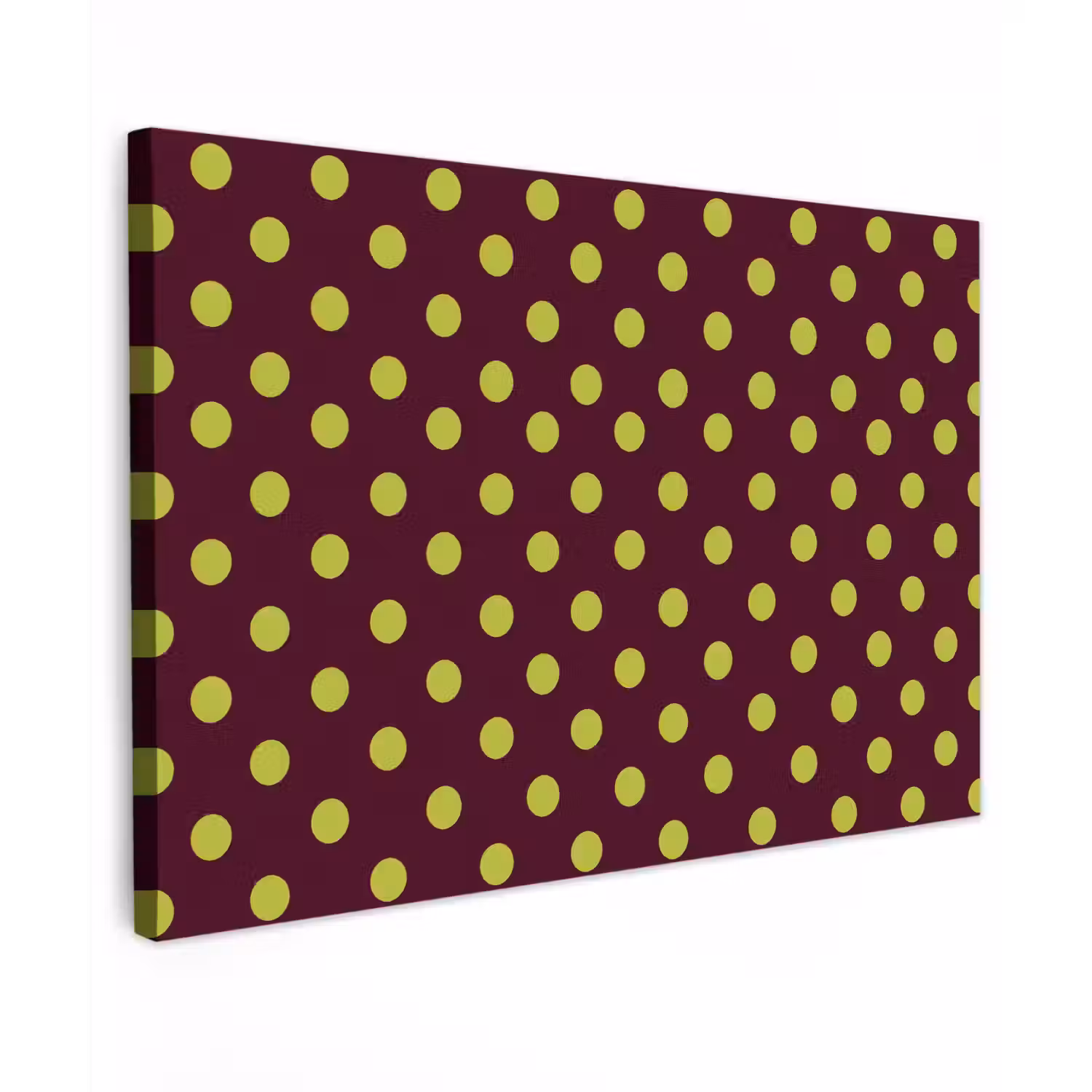 Klassiek - Stippen - Groen canvas 2cm klein 34 -z3d