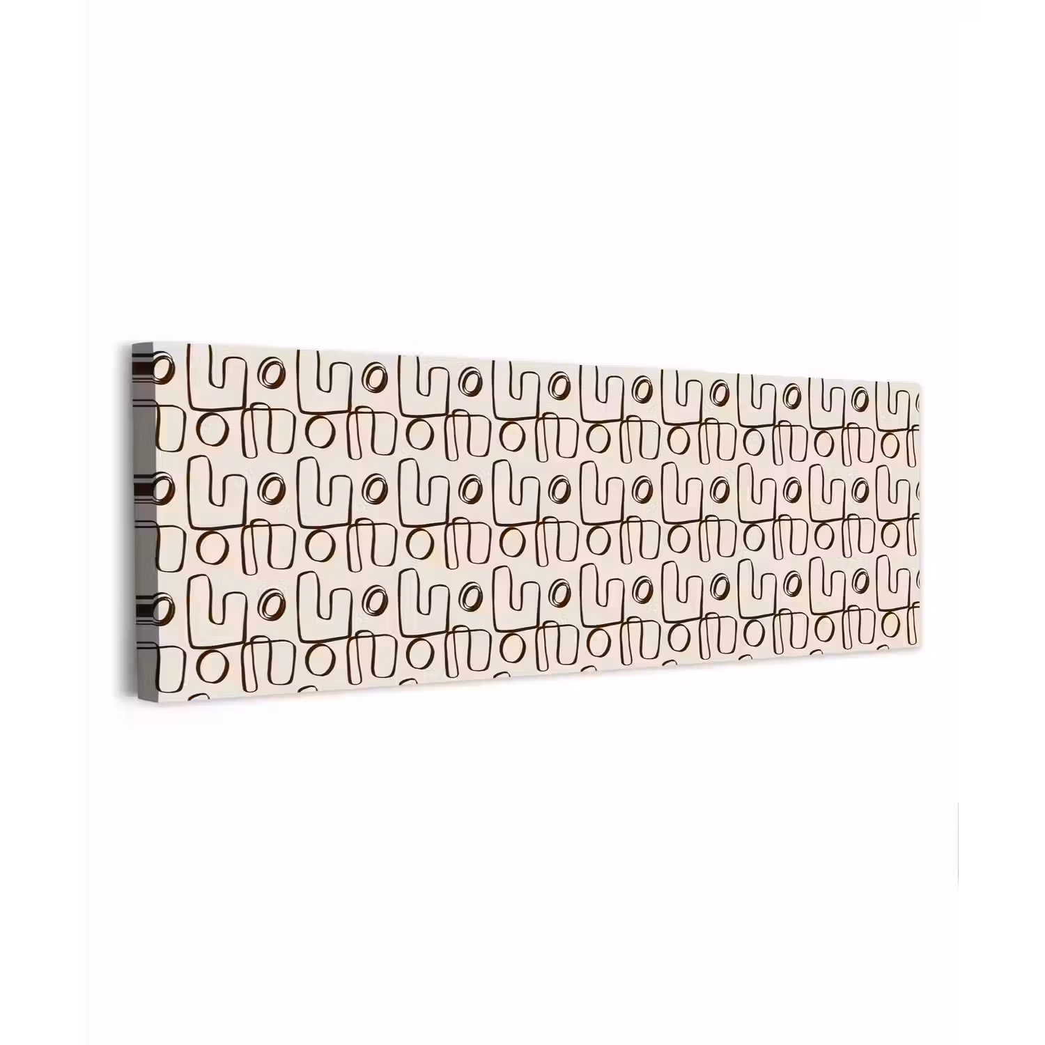 Lijnen - Beige - Patroon - Donkerbruin canvas 2cm klein 828 -z3d