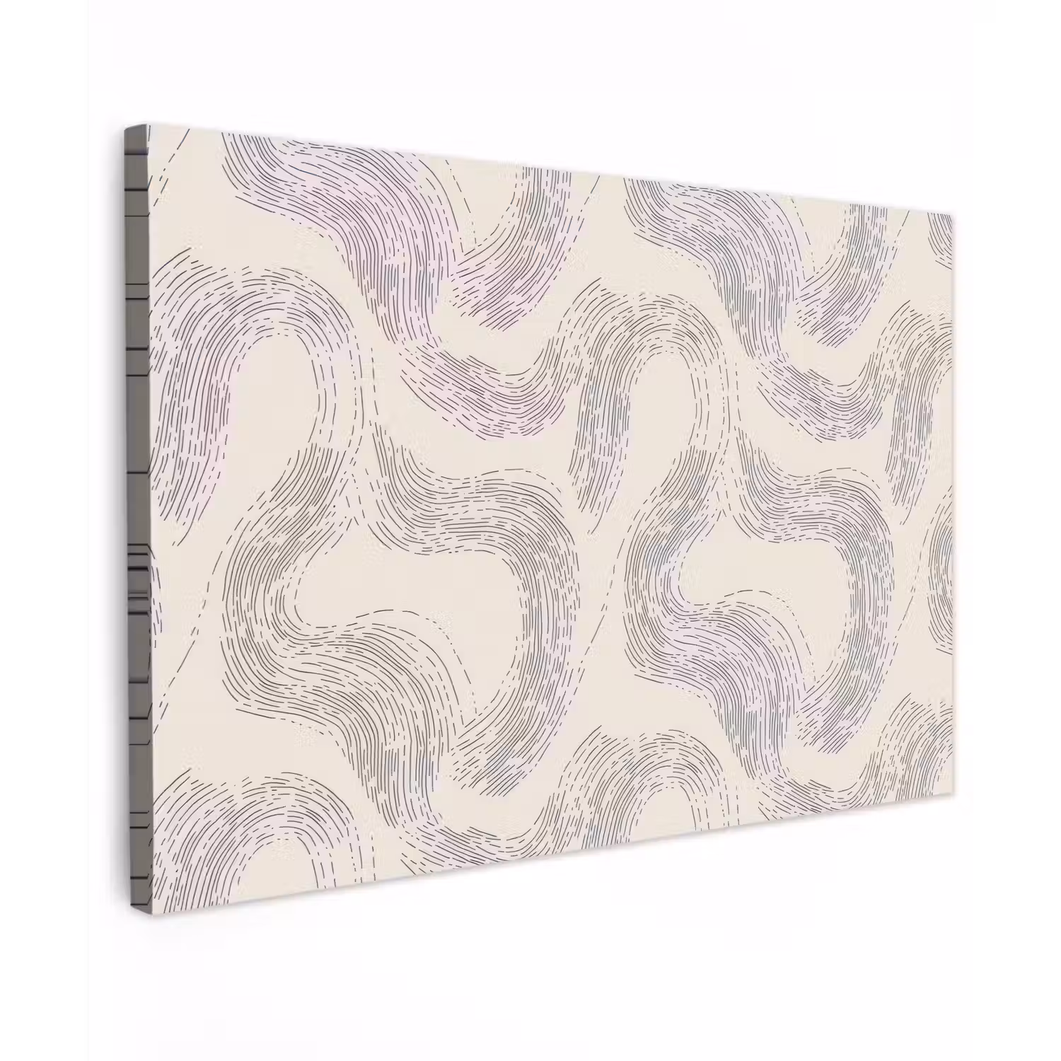 Lijnen - Patroon - Beige - Minimalistisch canvas 2cm klein 34 -z3d