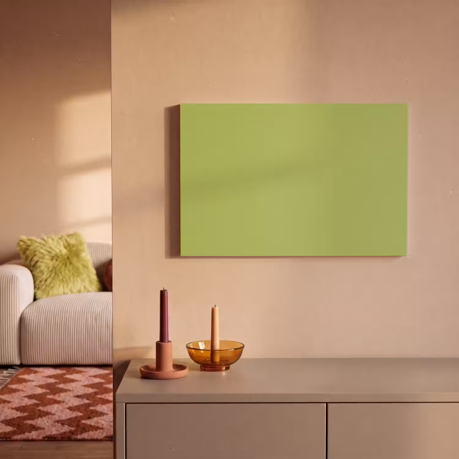 Lime - Glow - Groen canvas 2cm klein 34 -sfeer1
