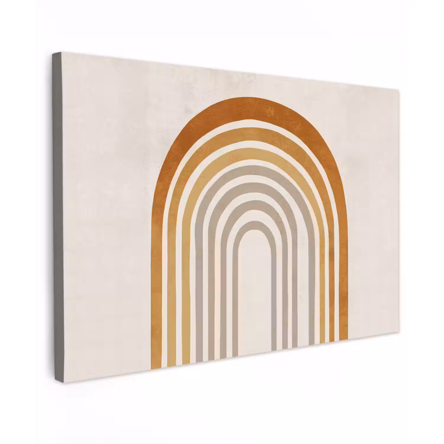 Minimalistisch - Boog - Lijnen - Beige canvas 2cm klein -z3d