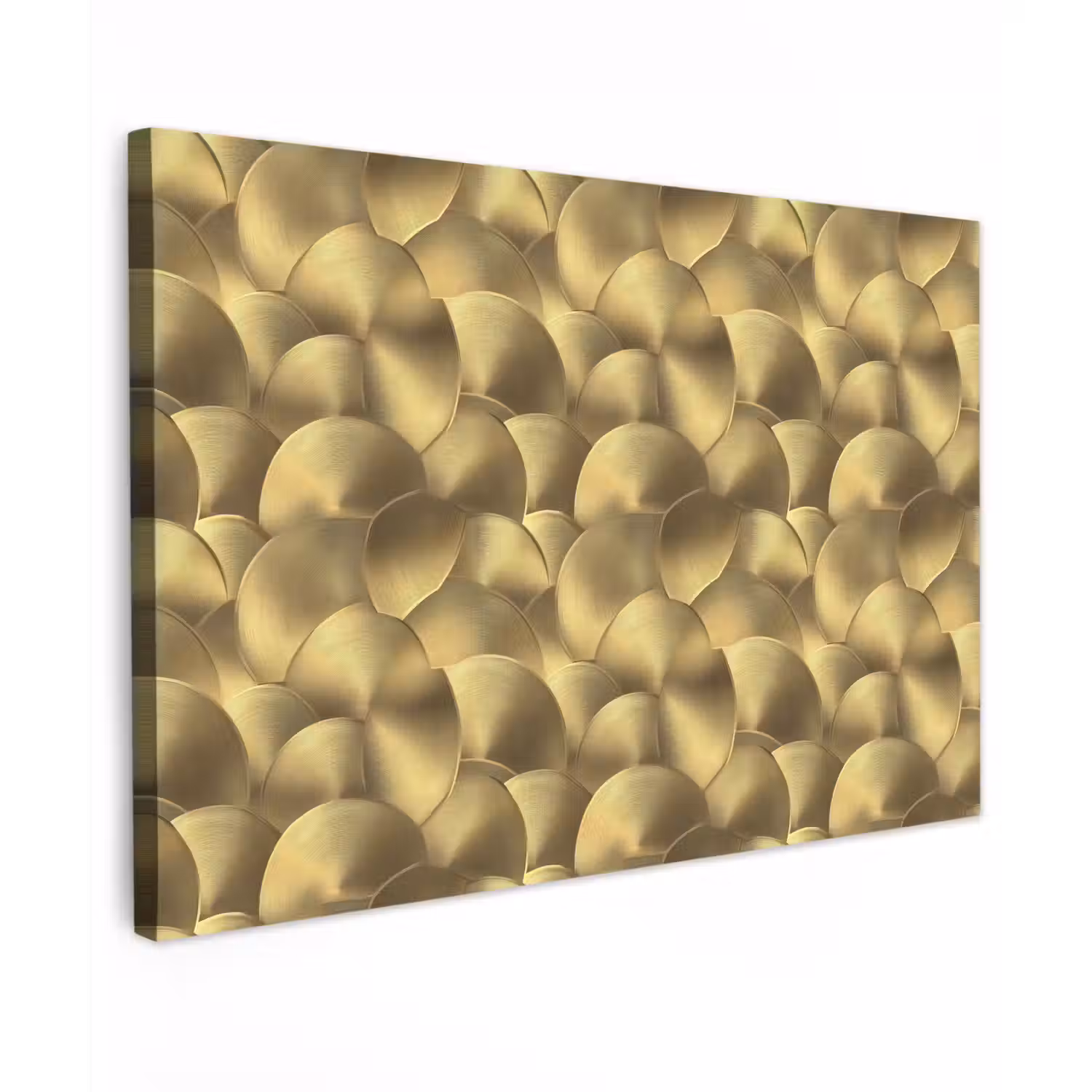 Modern - Cirkel - Goud canvas 2cm klein 34 -z3d