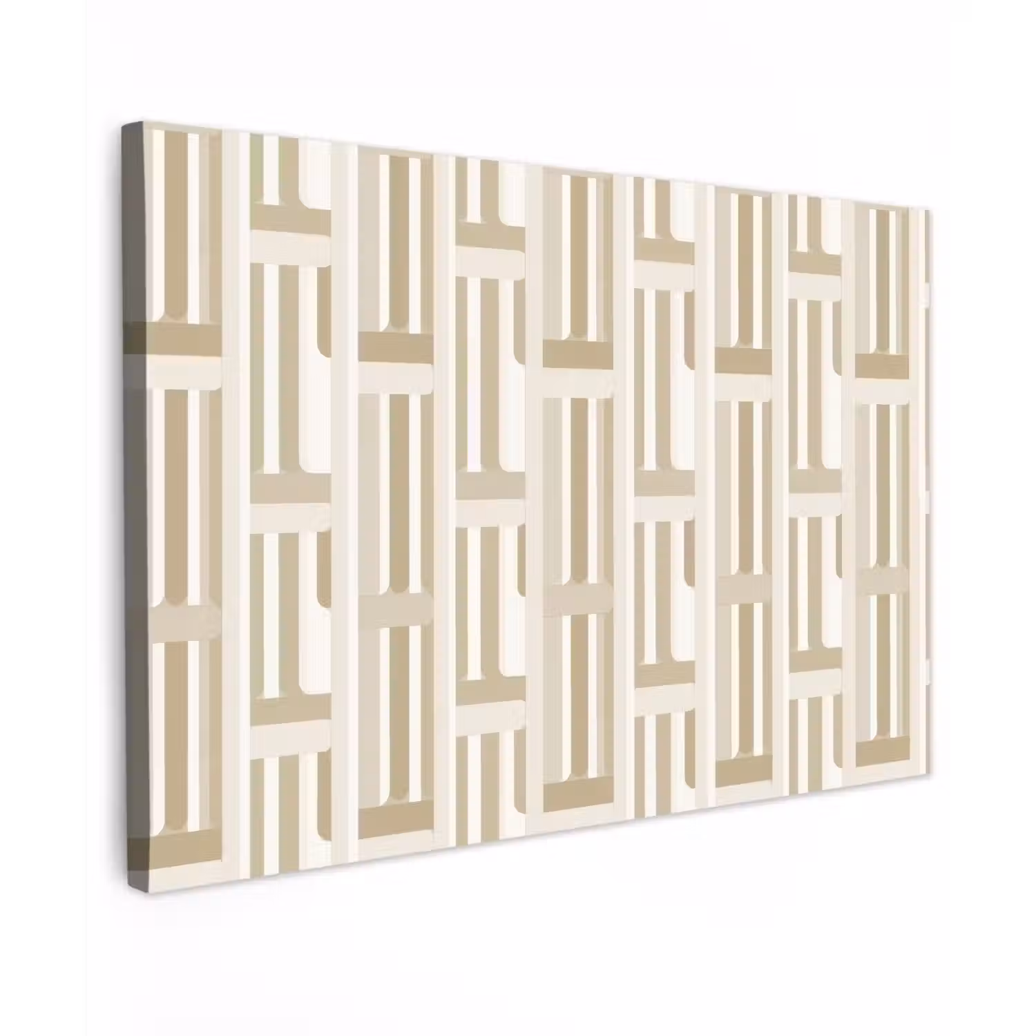Modern - Geometrisch - Beige canvas 2cm klein 34 -z3d