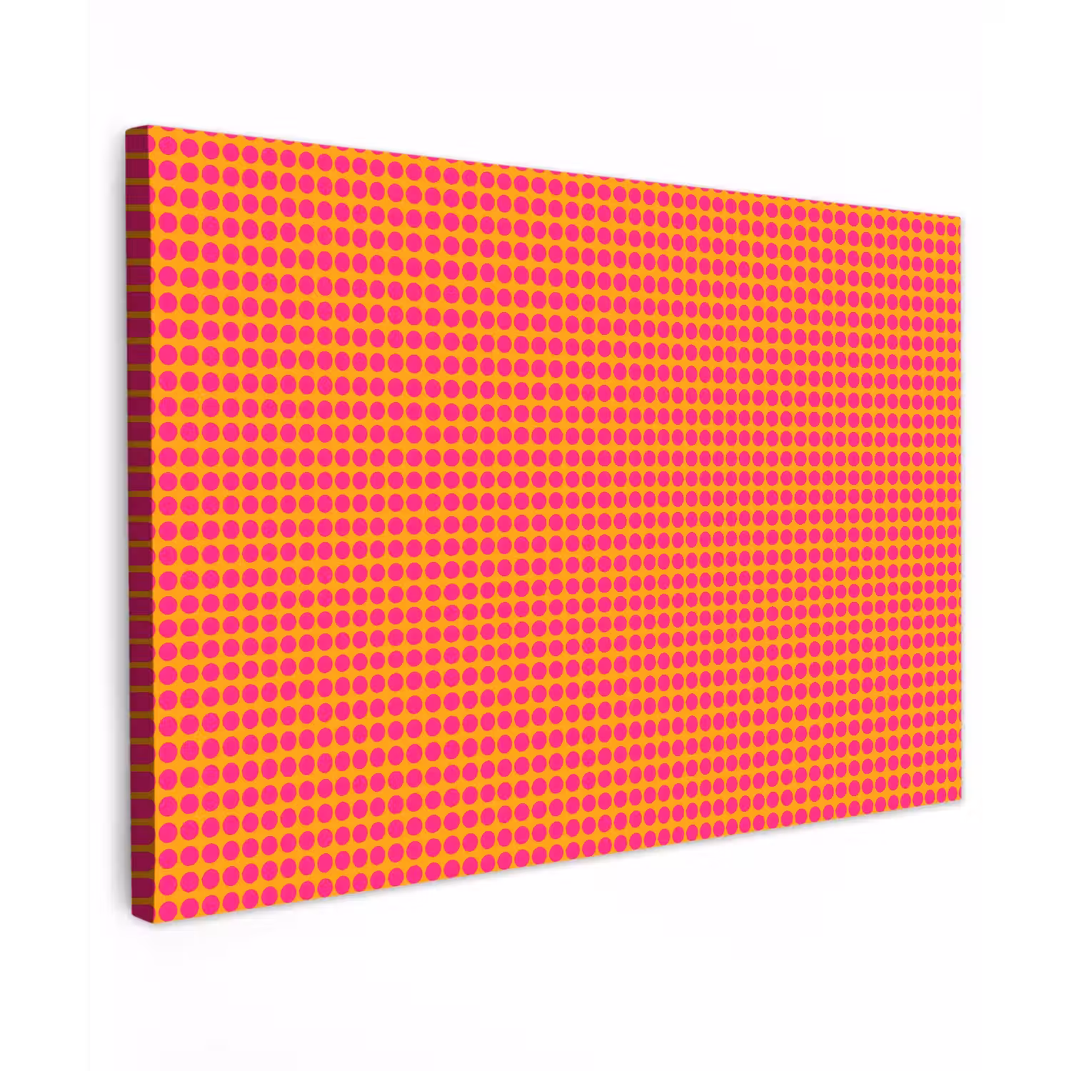 Modern - Stippen - Oranje canvas 2cm klein 34 -z3d