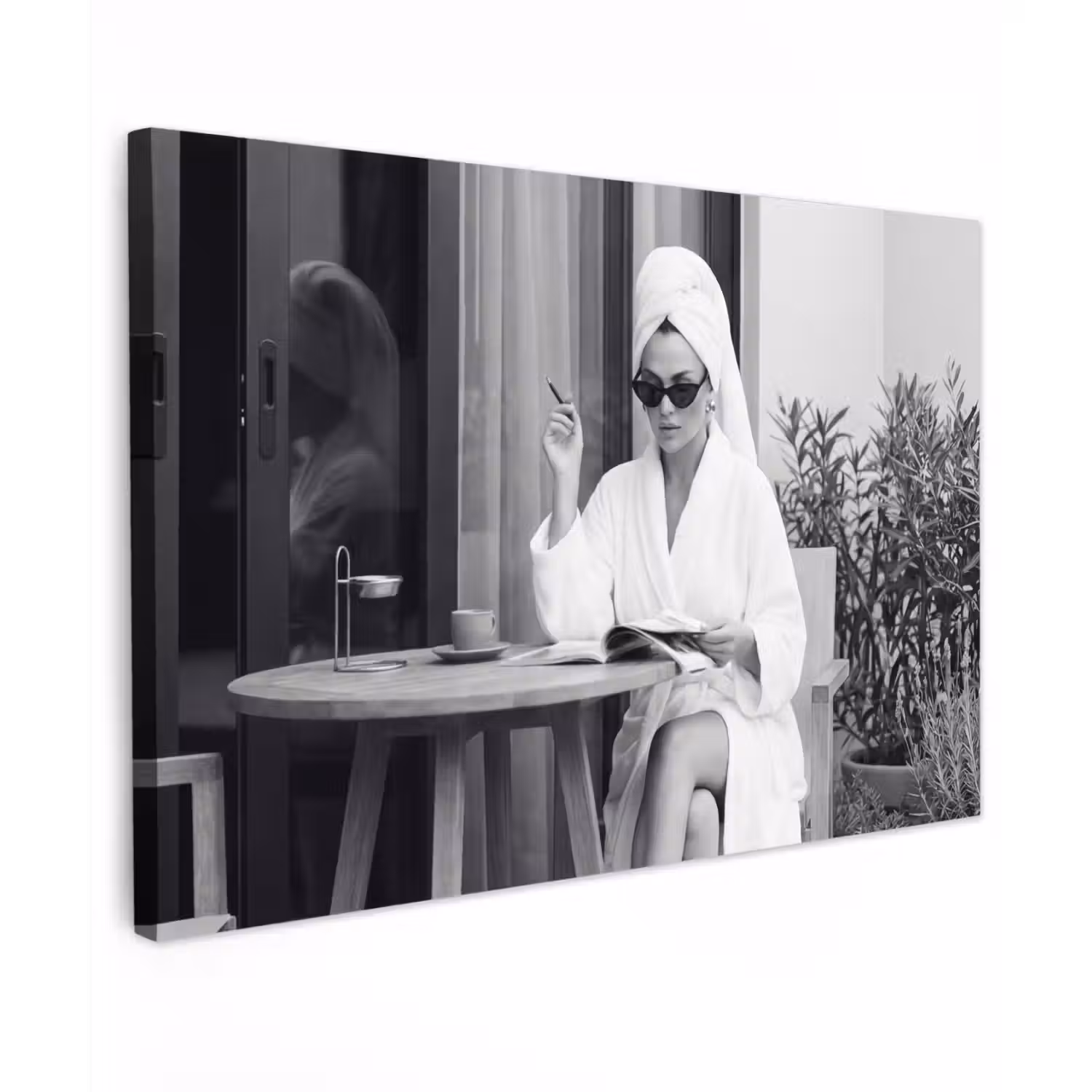 Modern - Vrouw - Zwart - Wit canvas 2cm klein -z3d
