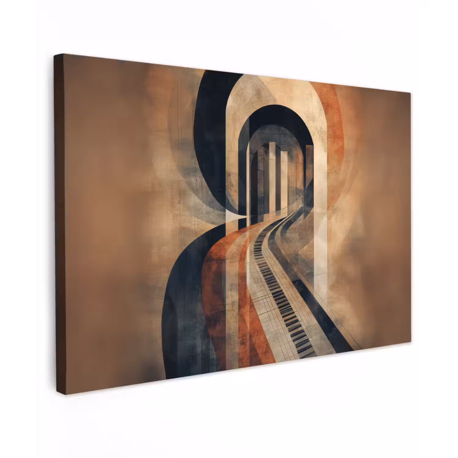 Piano - Toetsen - Abstract canvas 2cm klein -z3d