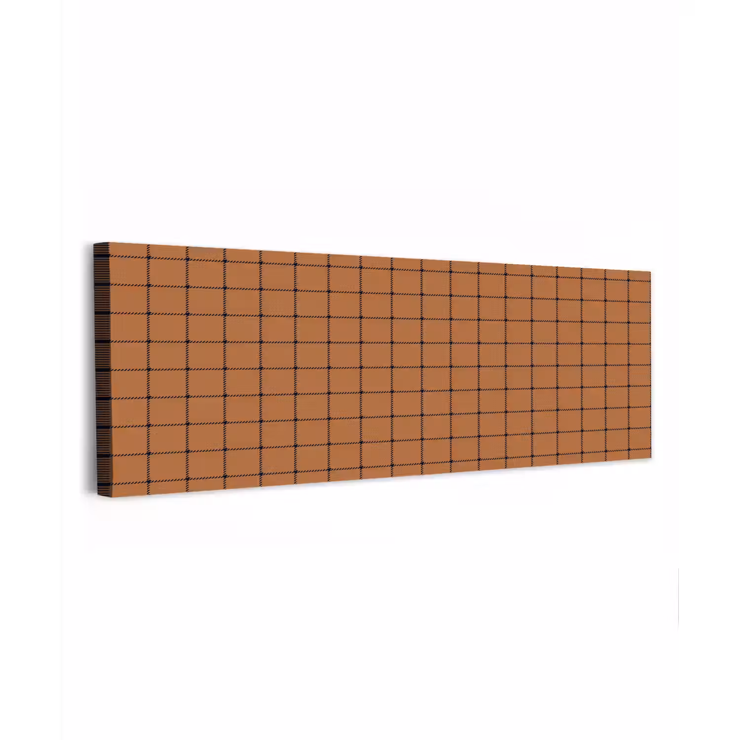 Plaid - Patroon - Vierkant - Bruin canvas 2cm klein 828 -z3d