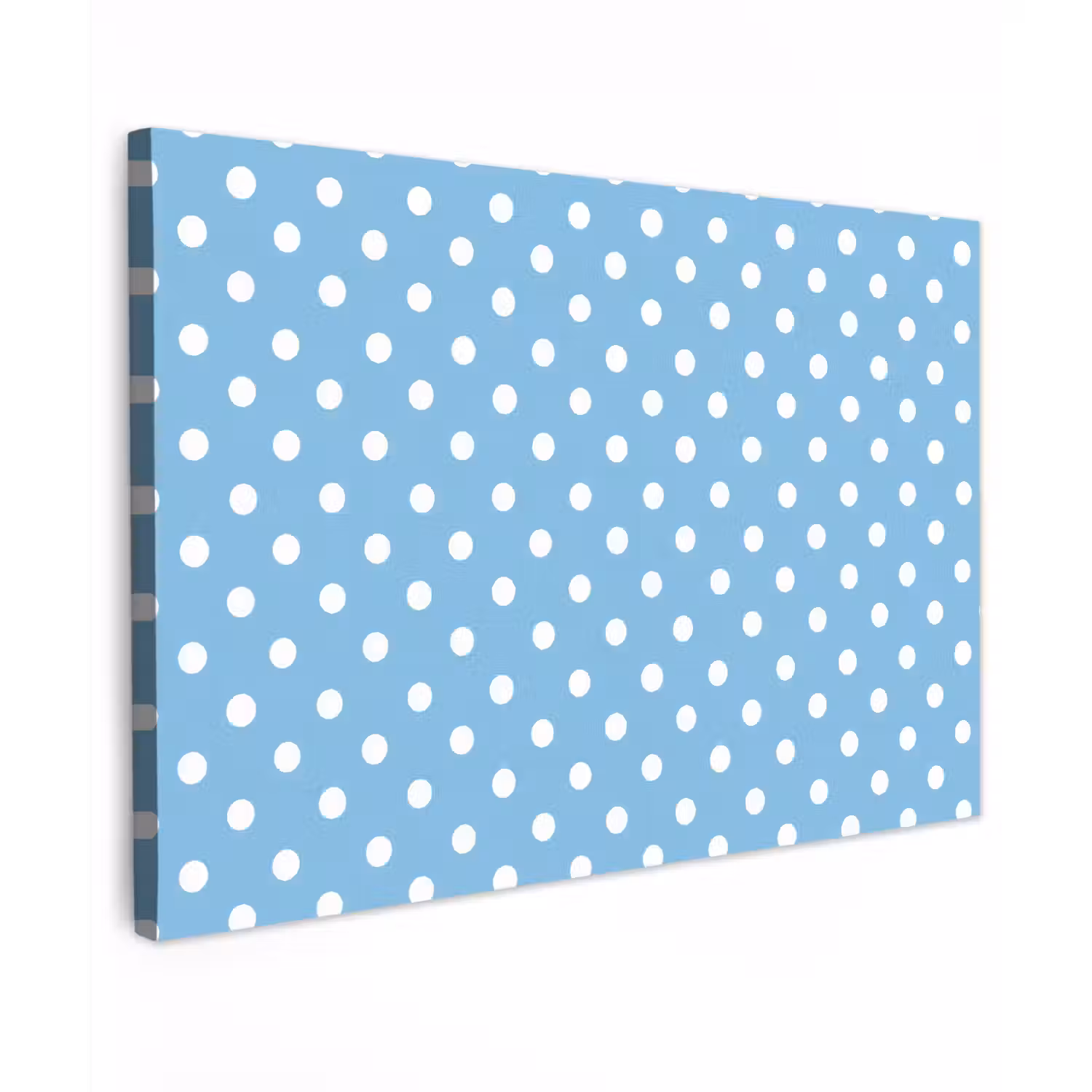 Polka - Dots - Blauw canvas 2cm klein 34 -z3d
